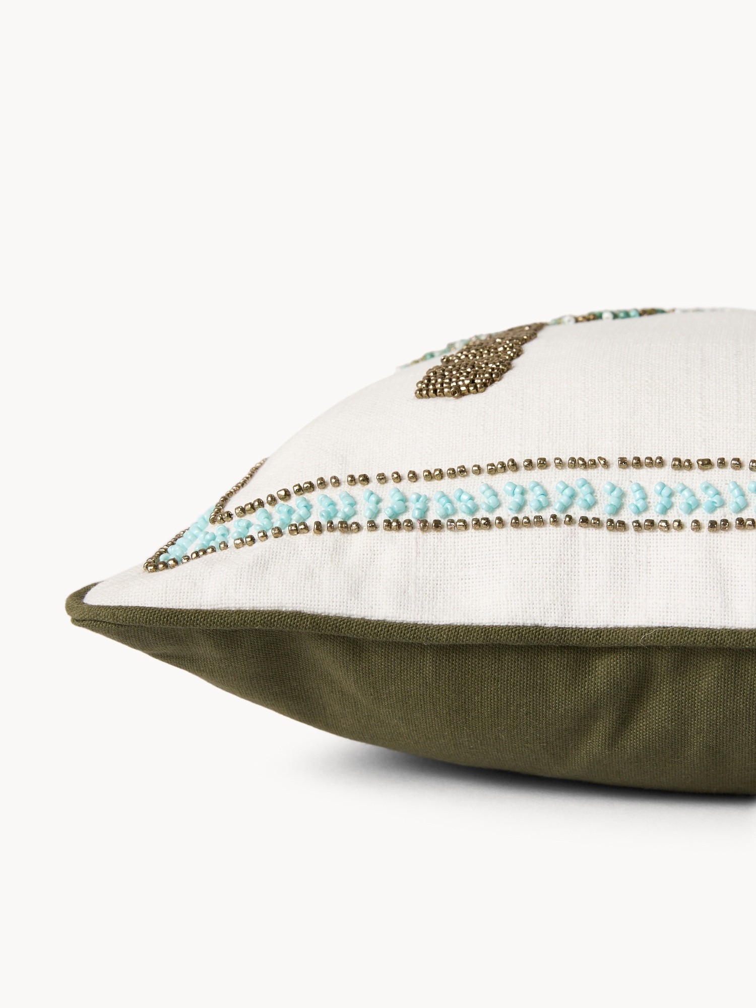 Cuscino con ricamo pesci e perline 35x50cm, Multicolor, large image number 1