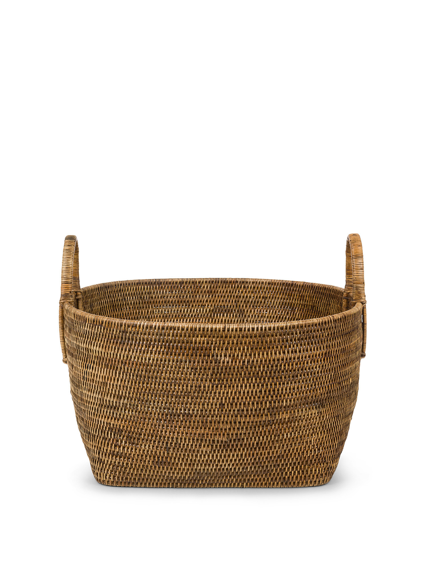 Handmade jute basket, Natural, large image number 0