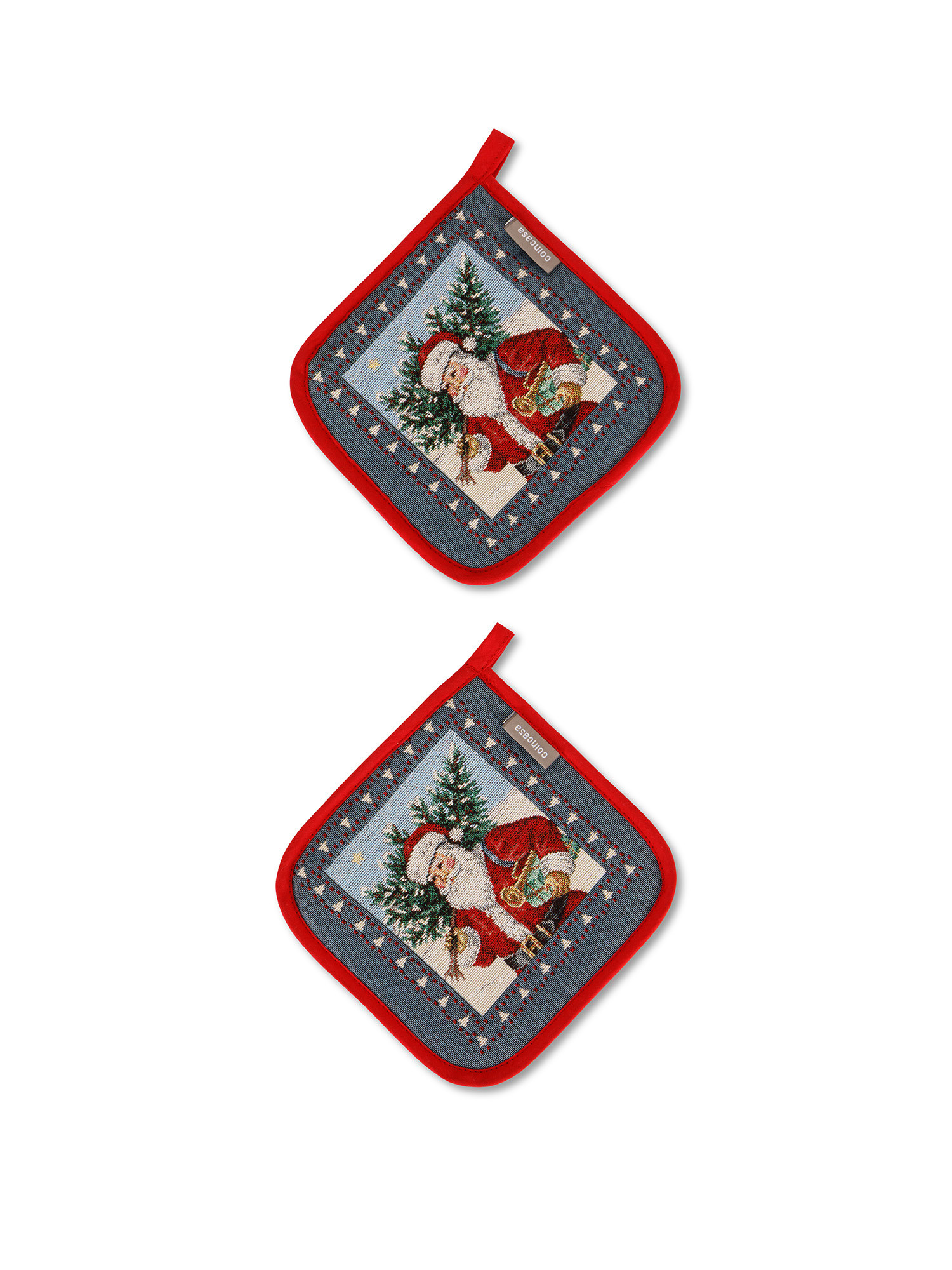 Presine tessuto gobelin motivi natalizi, Multicolor, large image number 1
