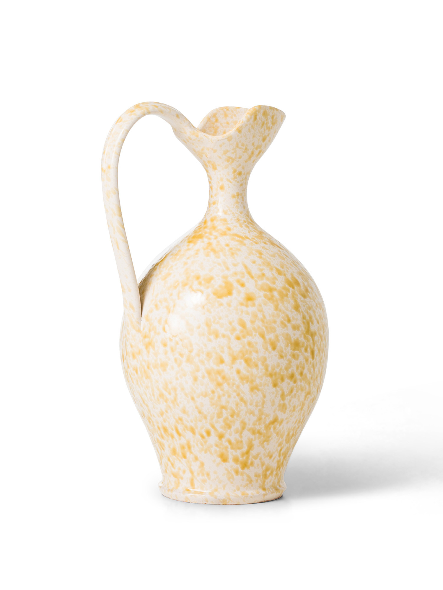 Made in Italy handcrafted ceramic amphora, Yellow, large image number 1