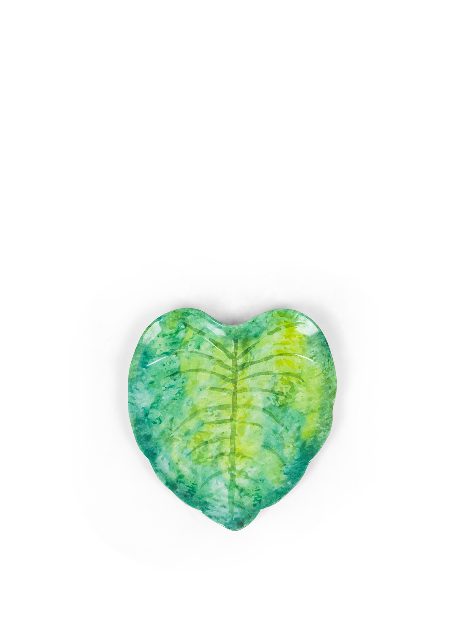 Melamine leaf plate, Green, large image number 0