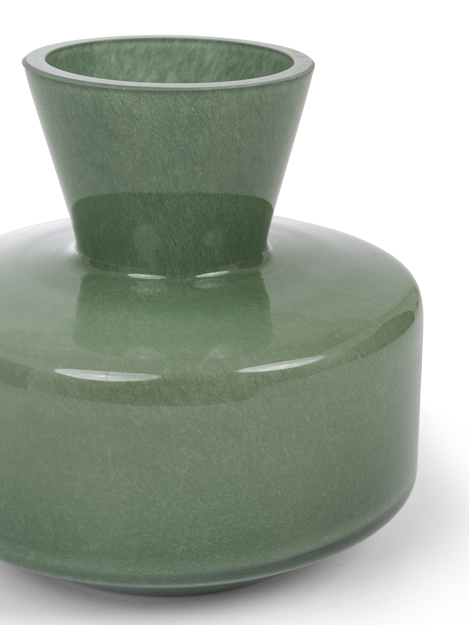 Colored glass vase, Green, large image number 1