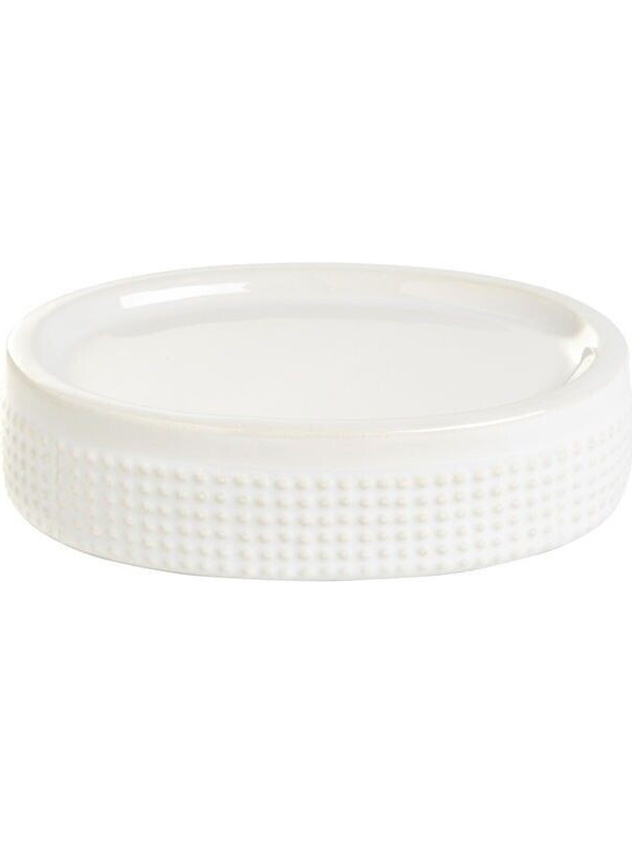 Dots ceramic soap dish