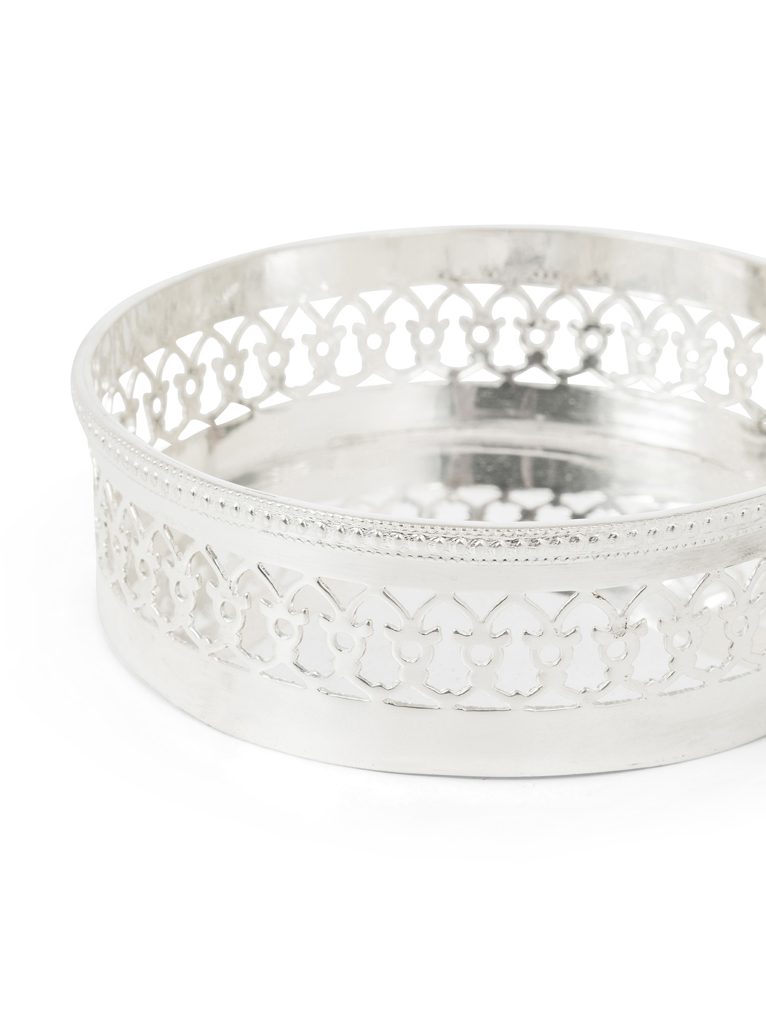 Bottle coaster in silver plated, Silver Grey, large image number 1