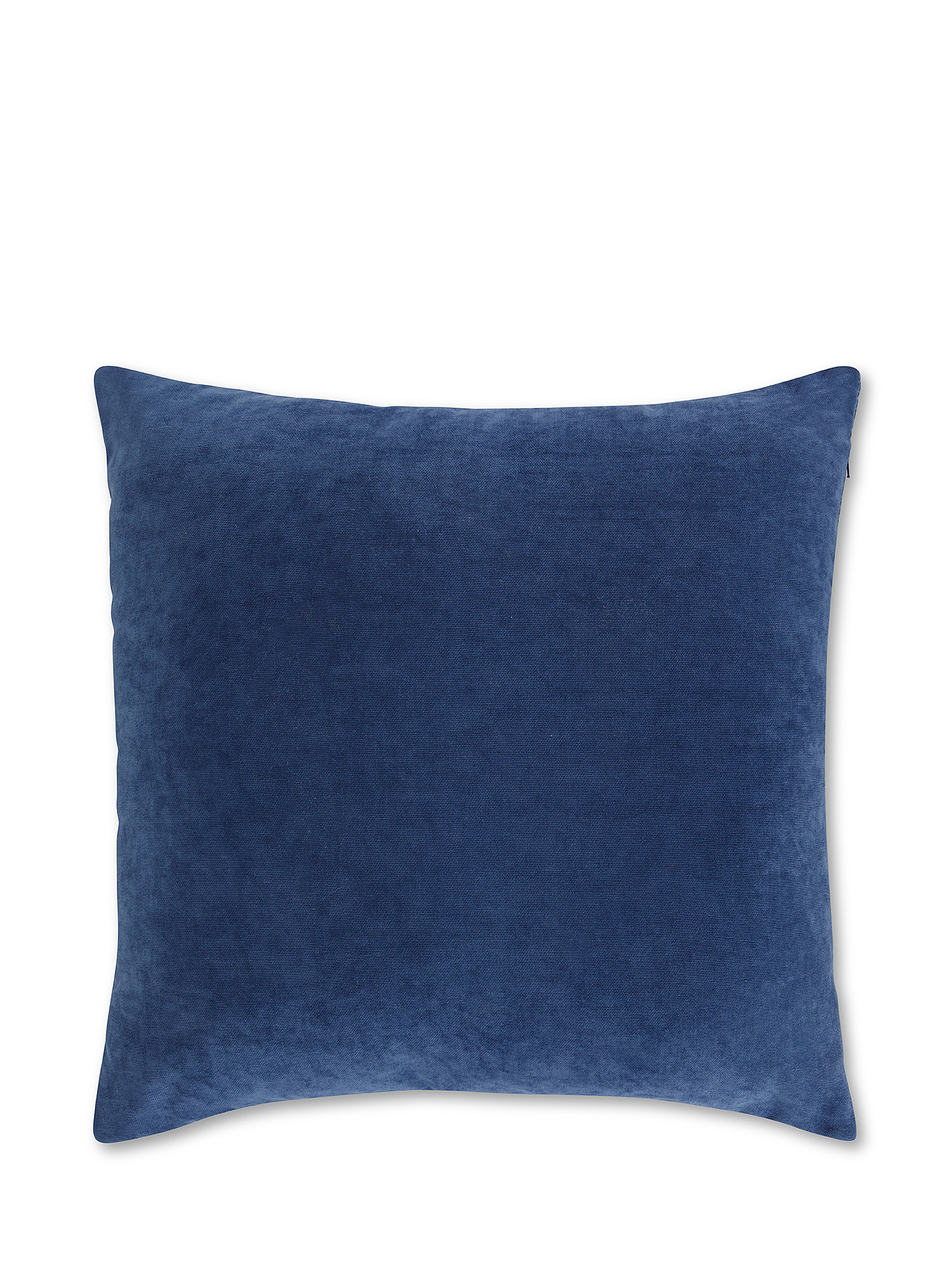 Jacquard cushion with zigzag motif 45x45cm, Blue, large image number 1