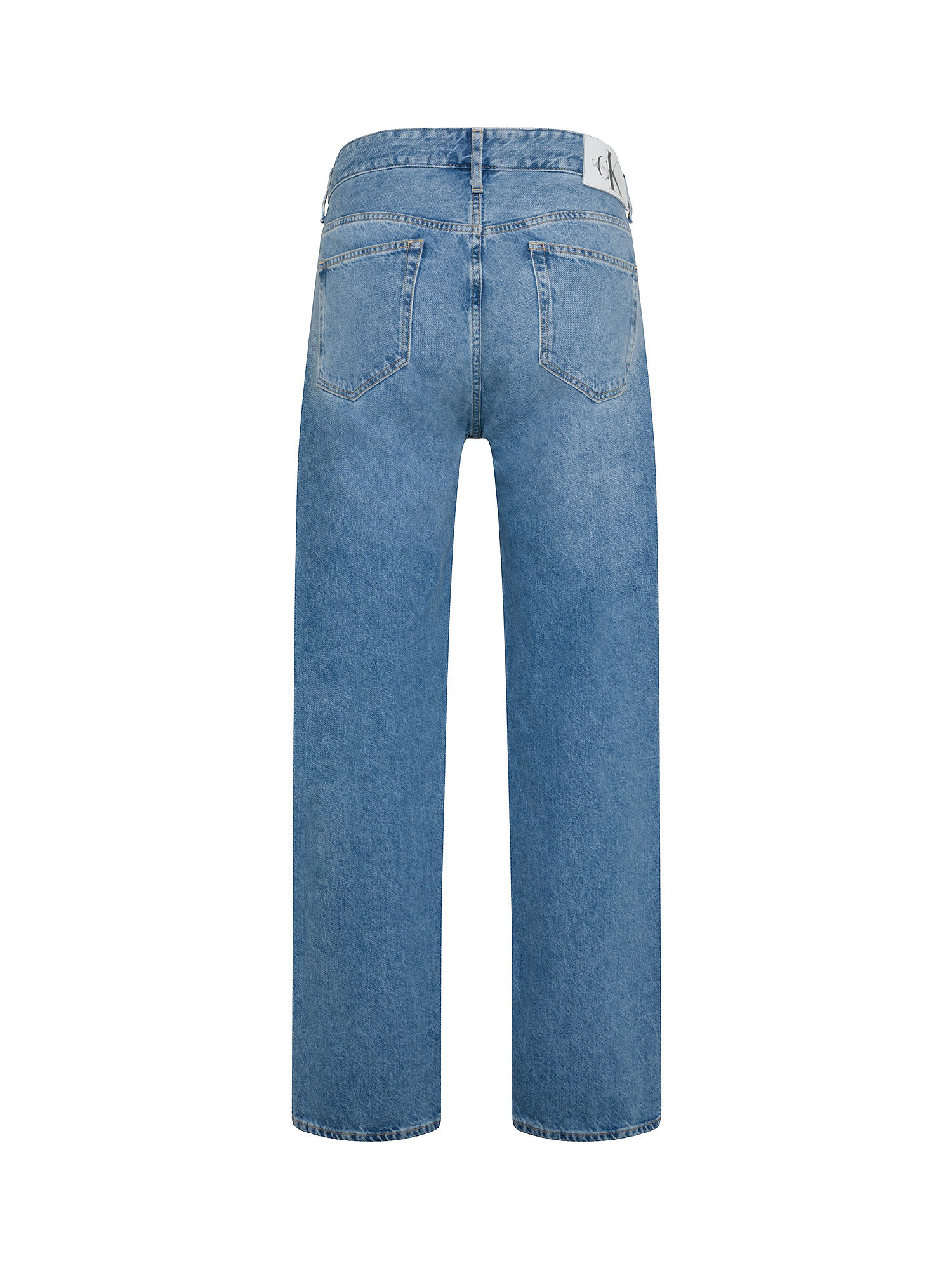 Calvin Klein Jeans -  Straight leg five-pocket jeans in cotton, Denim, large image number 1