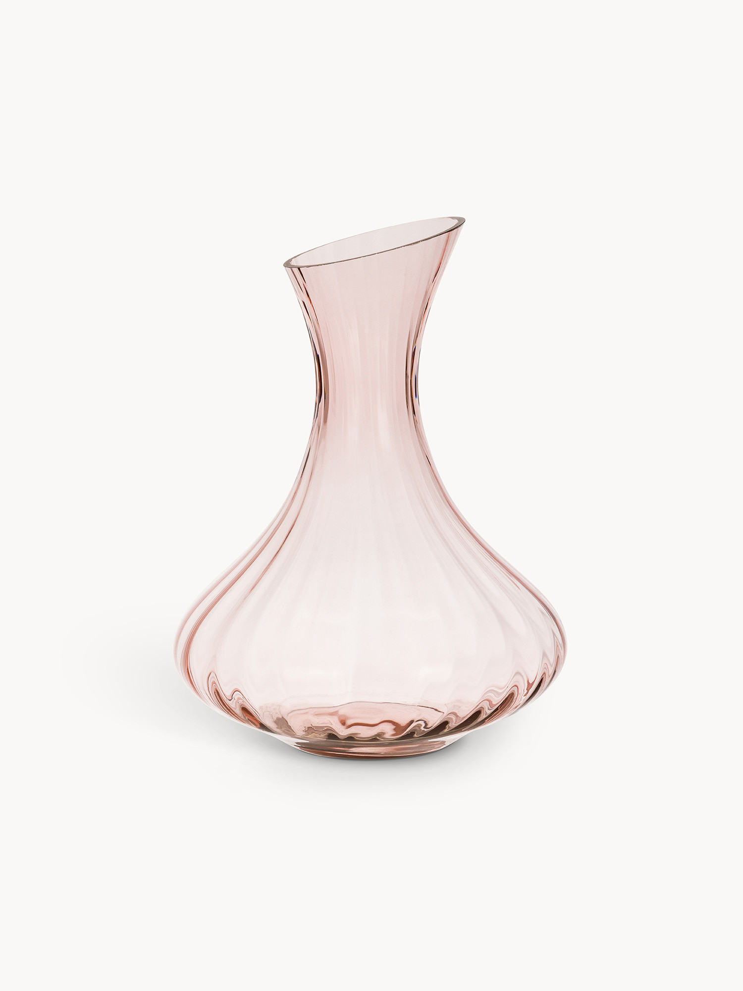 Decanter in vetro optical, Rosa chiaro, large image number 0