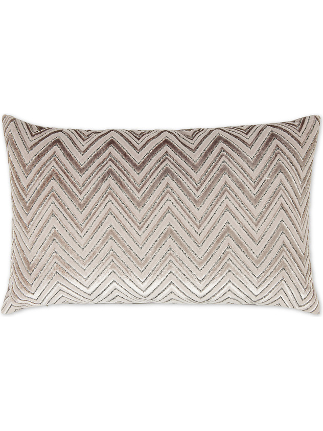 Cuscino 35x55 cm in velluto jacquard motivo geometrico
