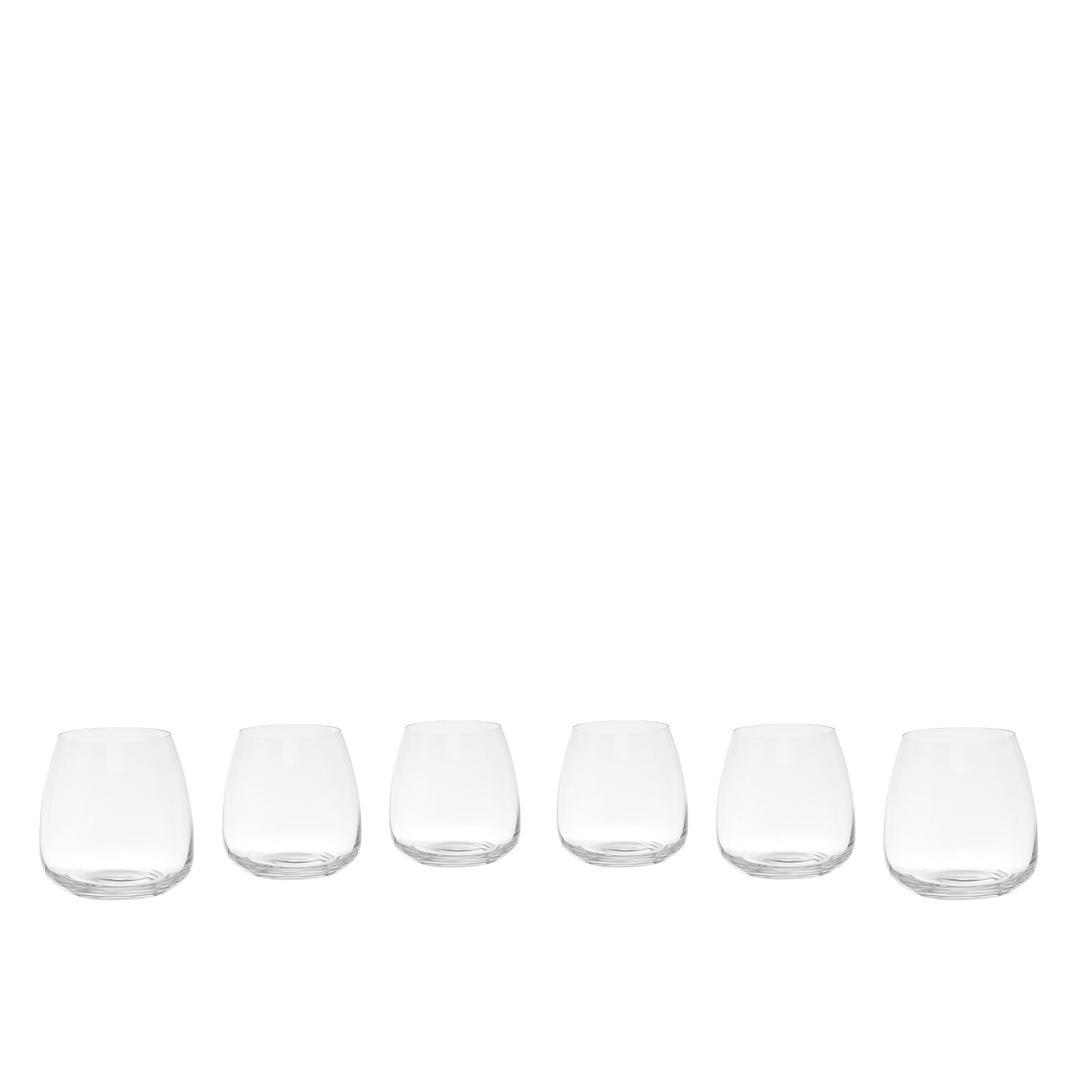 Set of 6 water tumblers in Bohemia crystal, Transparent, large image number 1