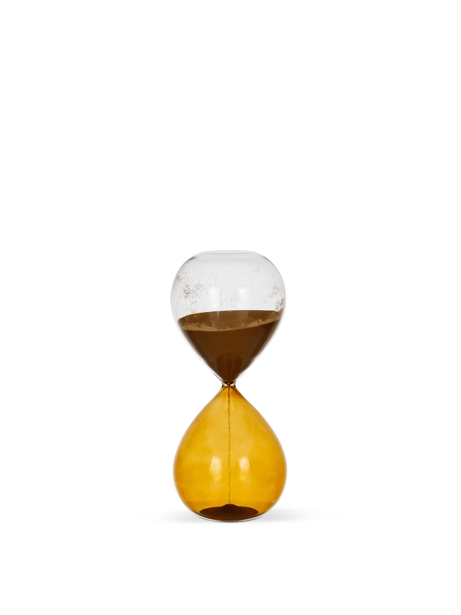 Two-tone glass hourglass, Orange, large image number 0