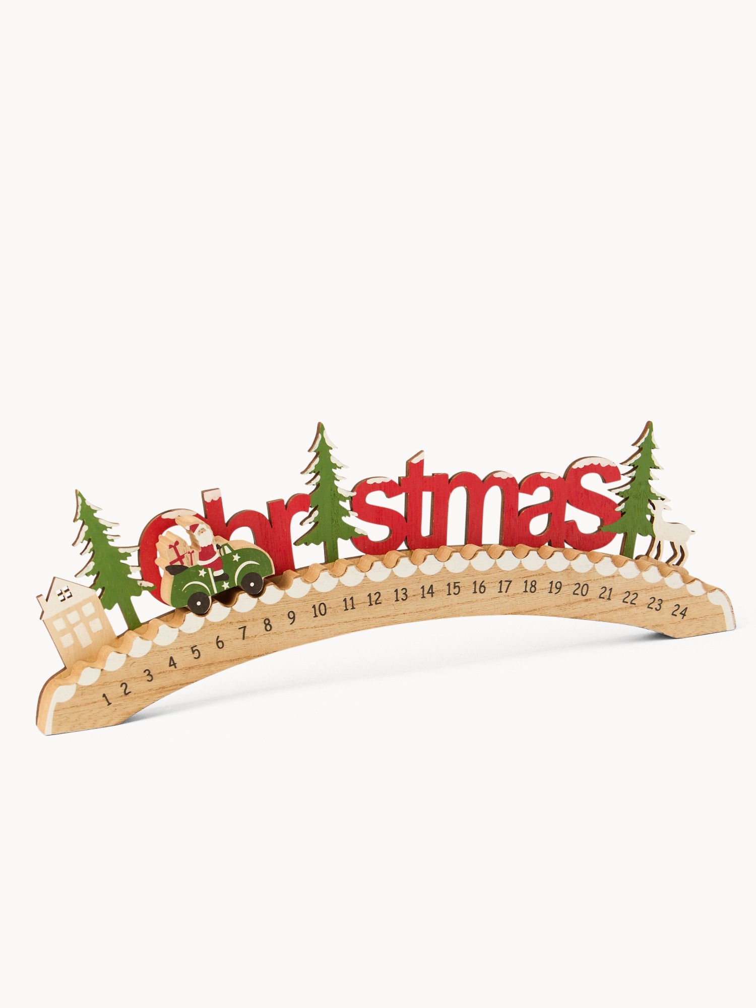 Calendario dell'avvento in legno, Multicolor, large image number 0