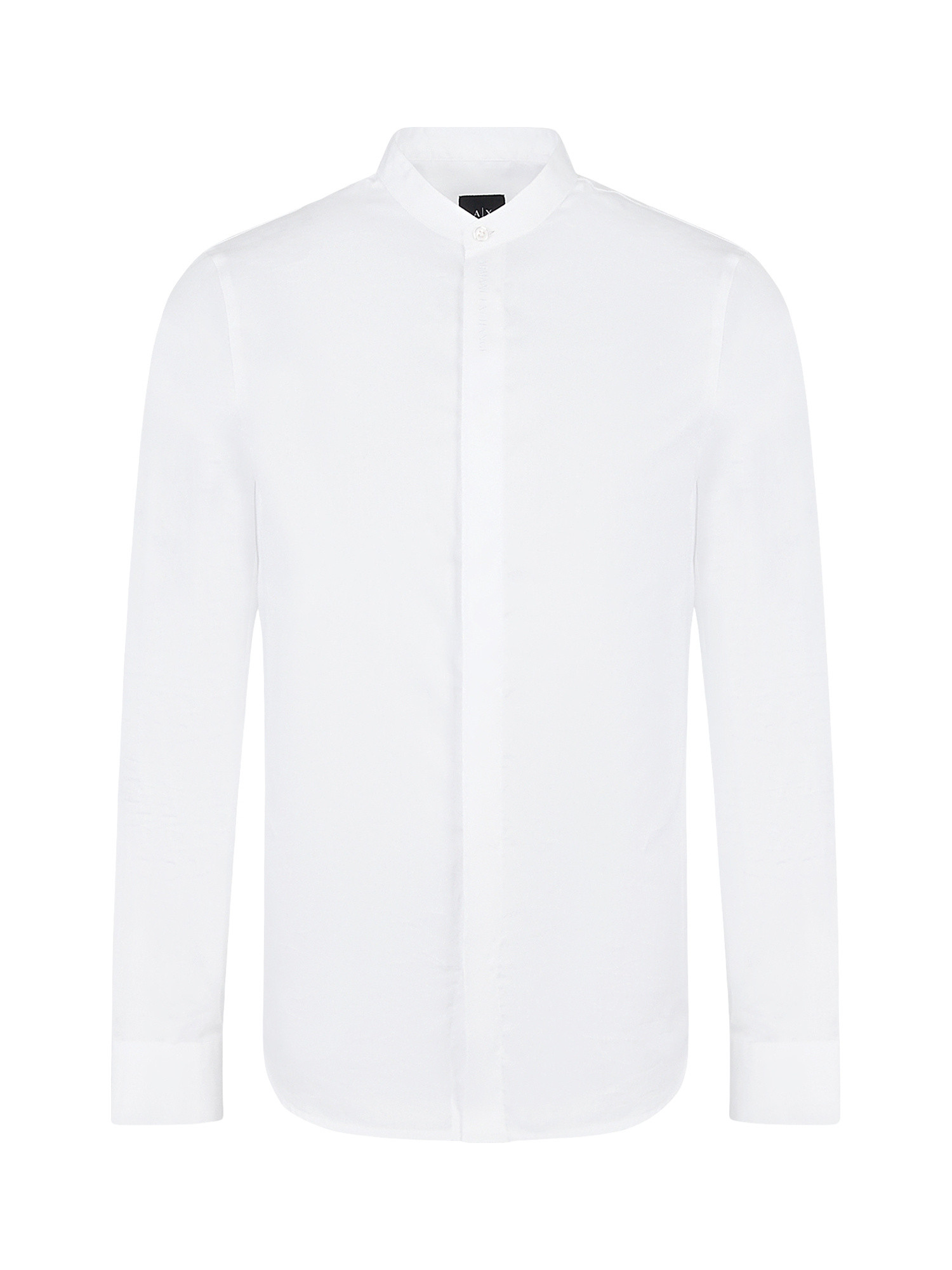 Armani Exchange - Camicia slim fit in cotone, Bianco, large image number 0