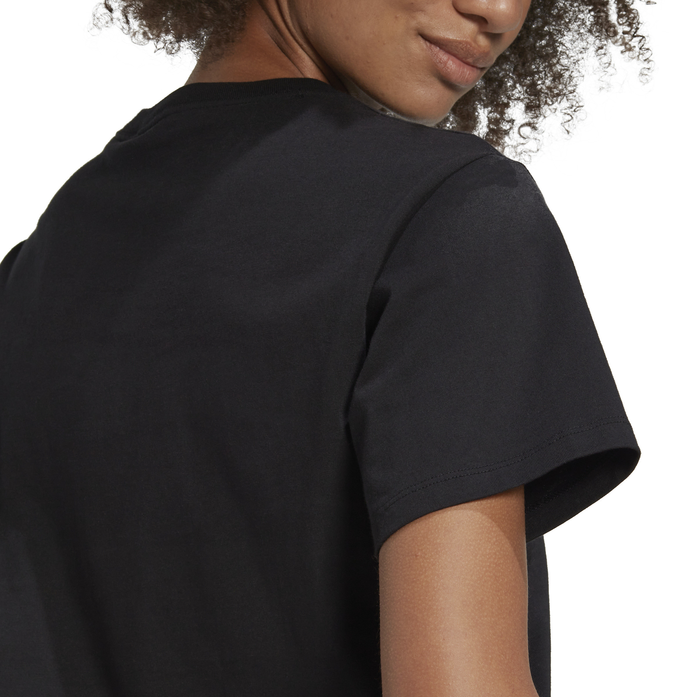 Adidas - T-shirt with logo, Black, large image number 4
