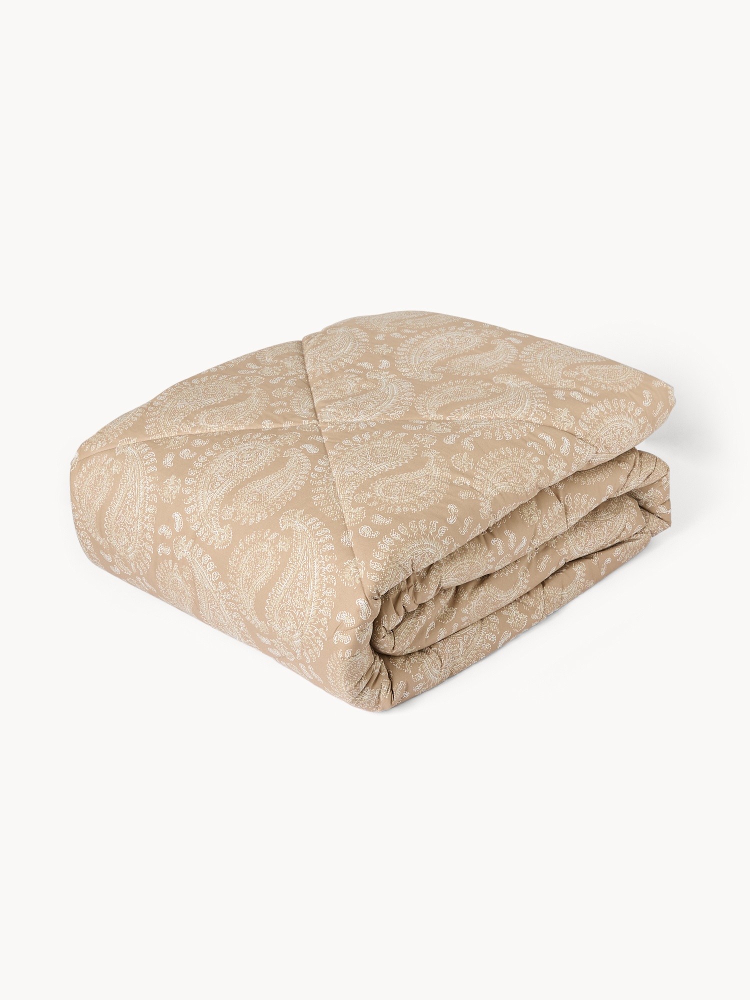 Paisley Cotton Percale Quilt - Discounted Price, Beige, large image number 0