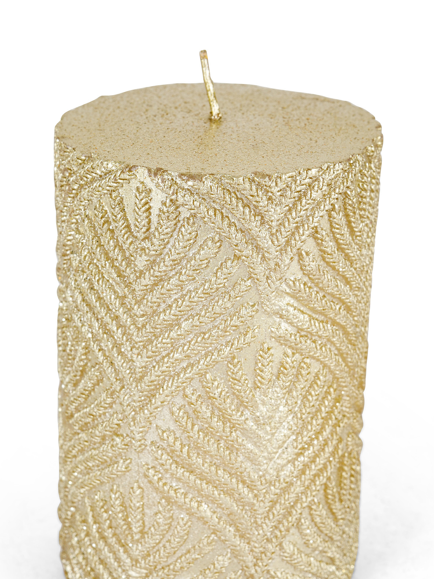 Engraved and decorated candle, Gold, large image number 1