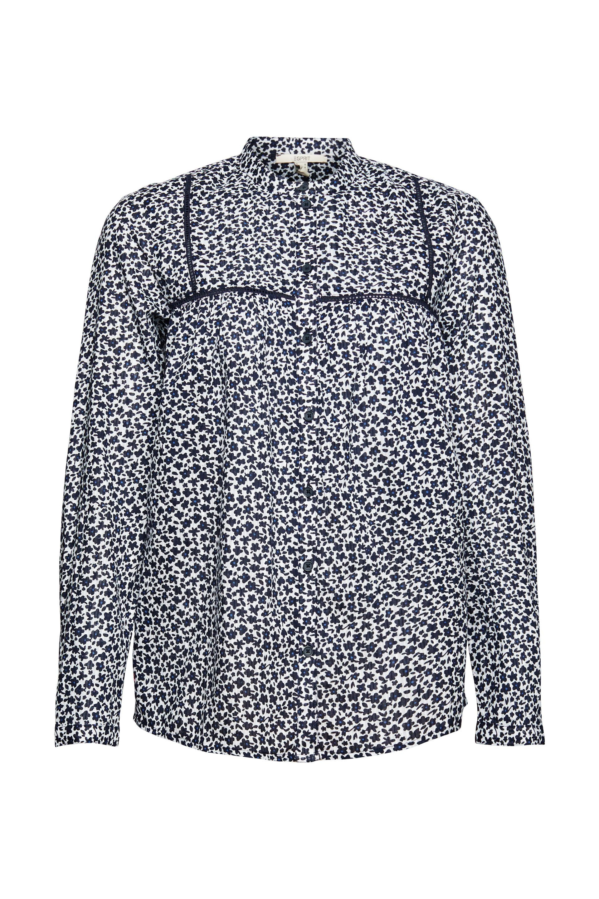 Floral patterned shirt, Dark Blue, large image number 0