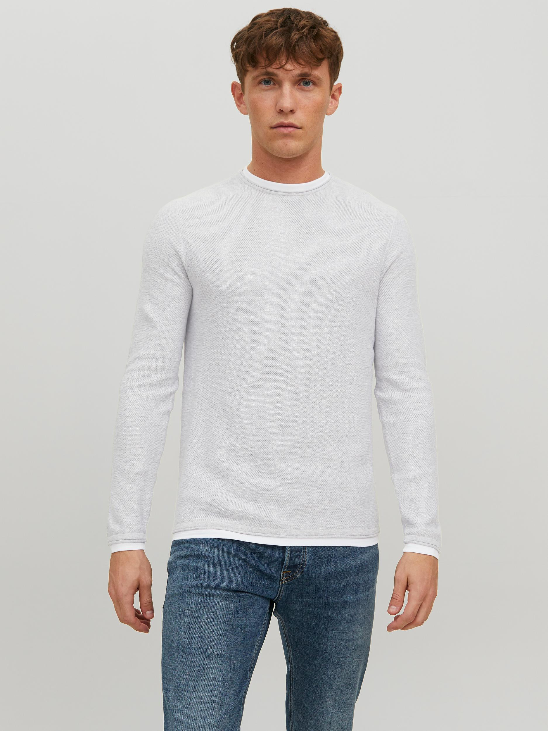 Jack & Jones - Cotton pullover, Light Grey, large image number 4