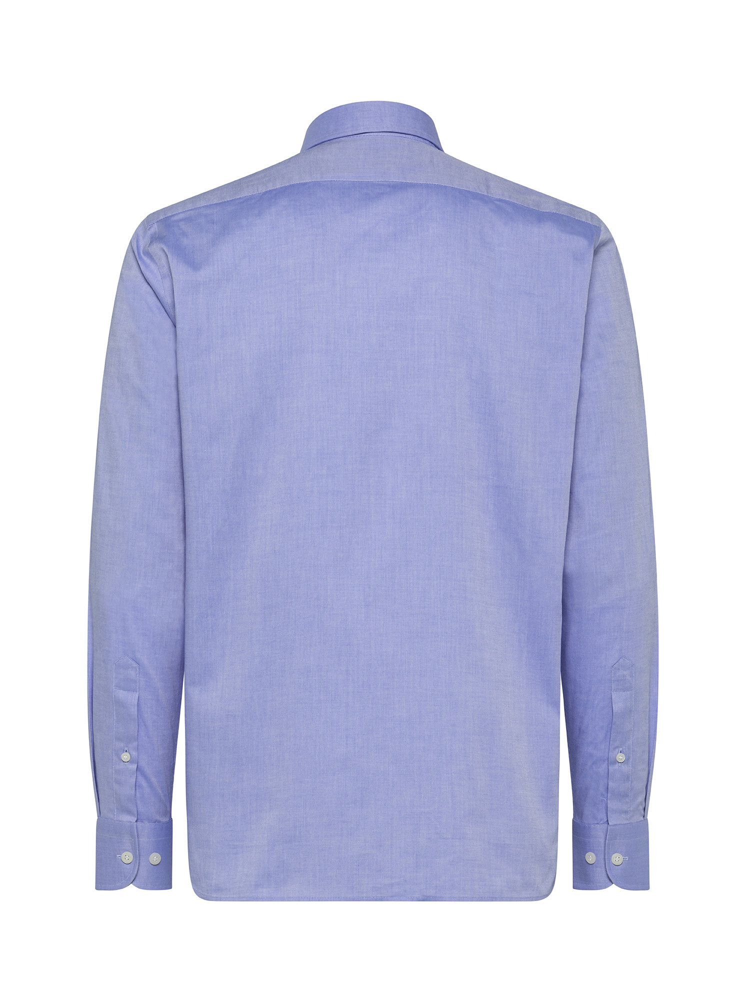 Camicia basic tailor fit in puro cotone, Azzurro chiaro, large image number 1