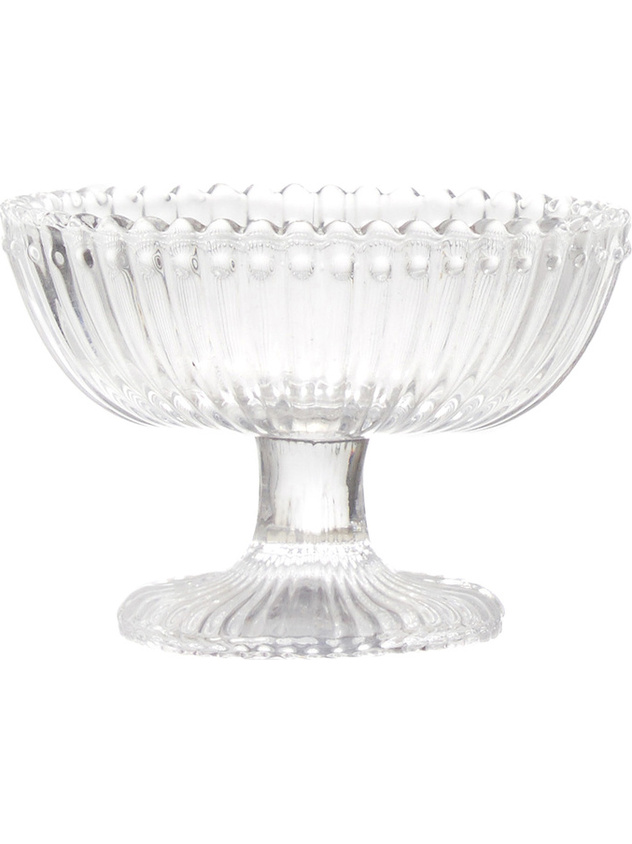 Coppetta vetro rigato