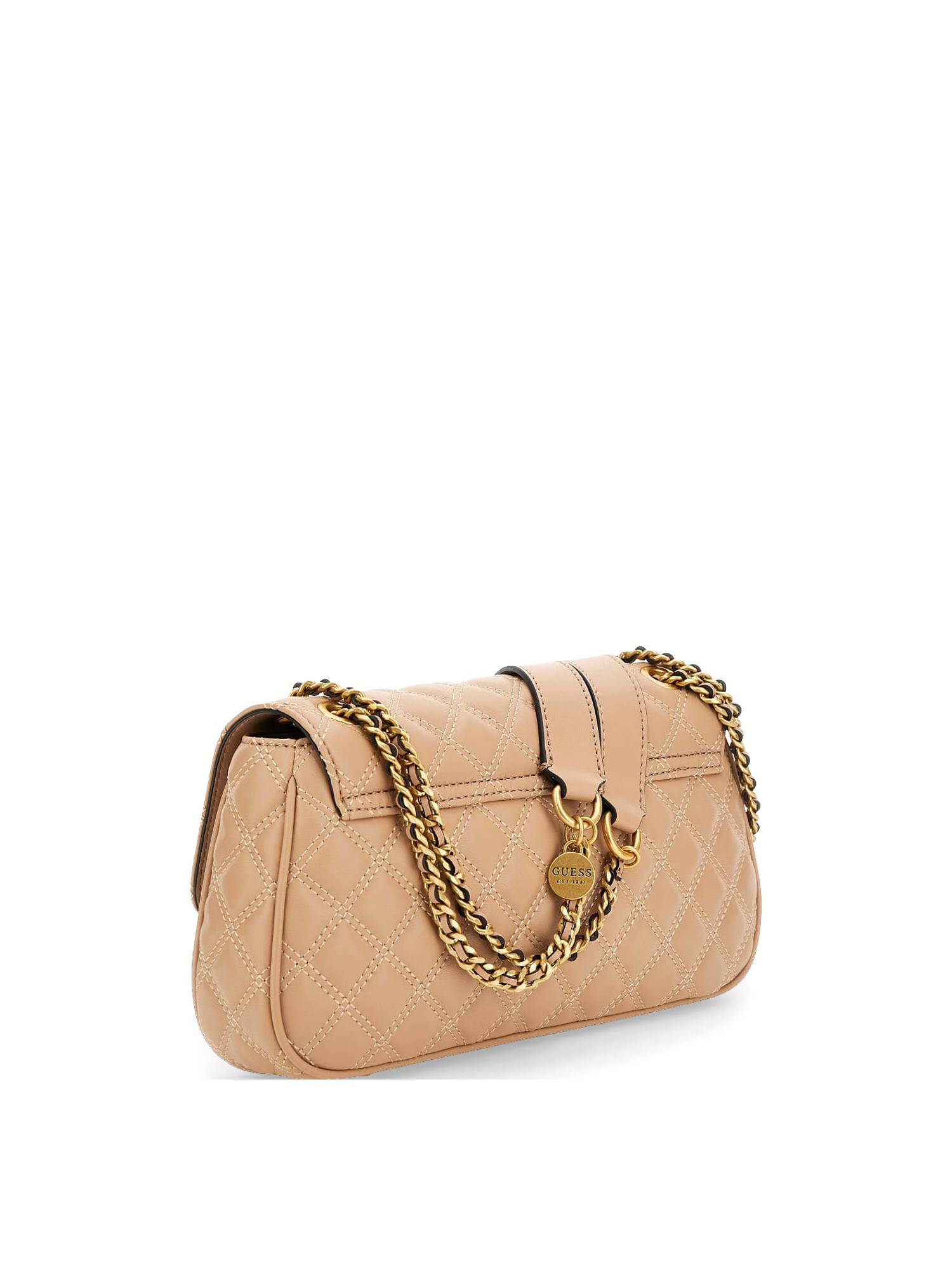 Guess - Borsa a tracolla trapuntata Giully, Beige, large image number 1