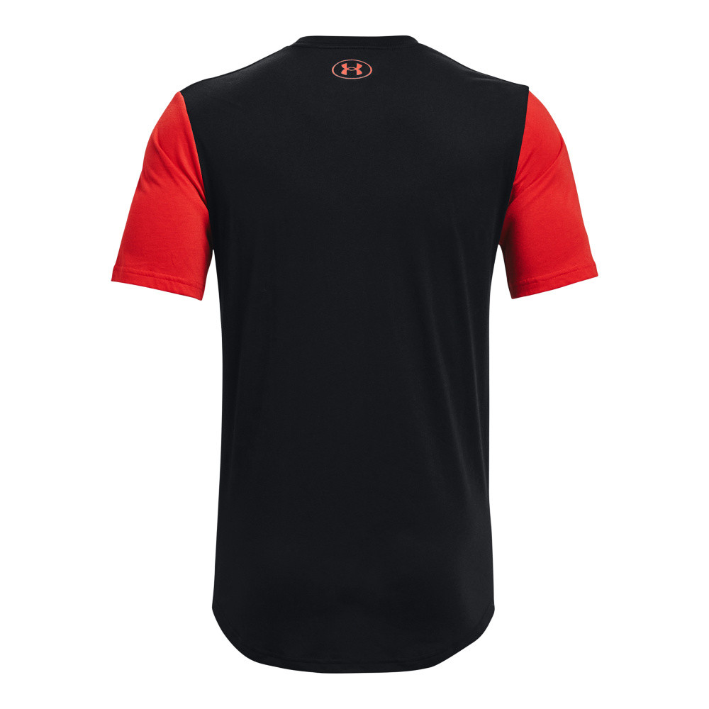 T-shirt with ribbed collar, Black, large image number 1