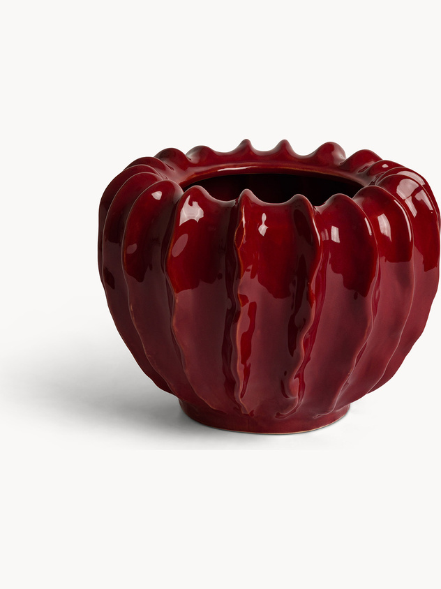 Vaso in ceramica smaltato