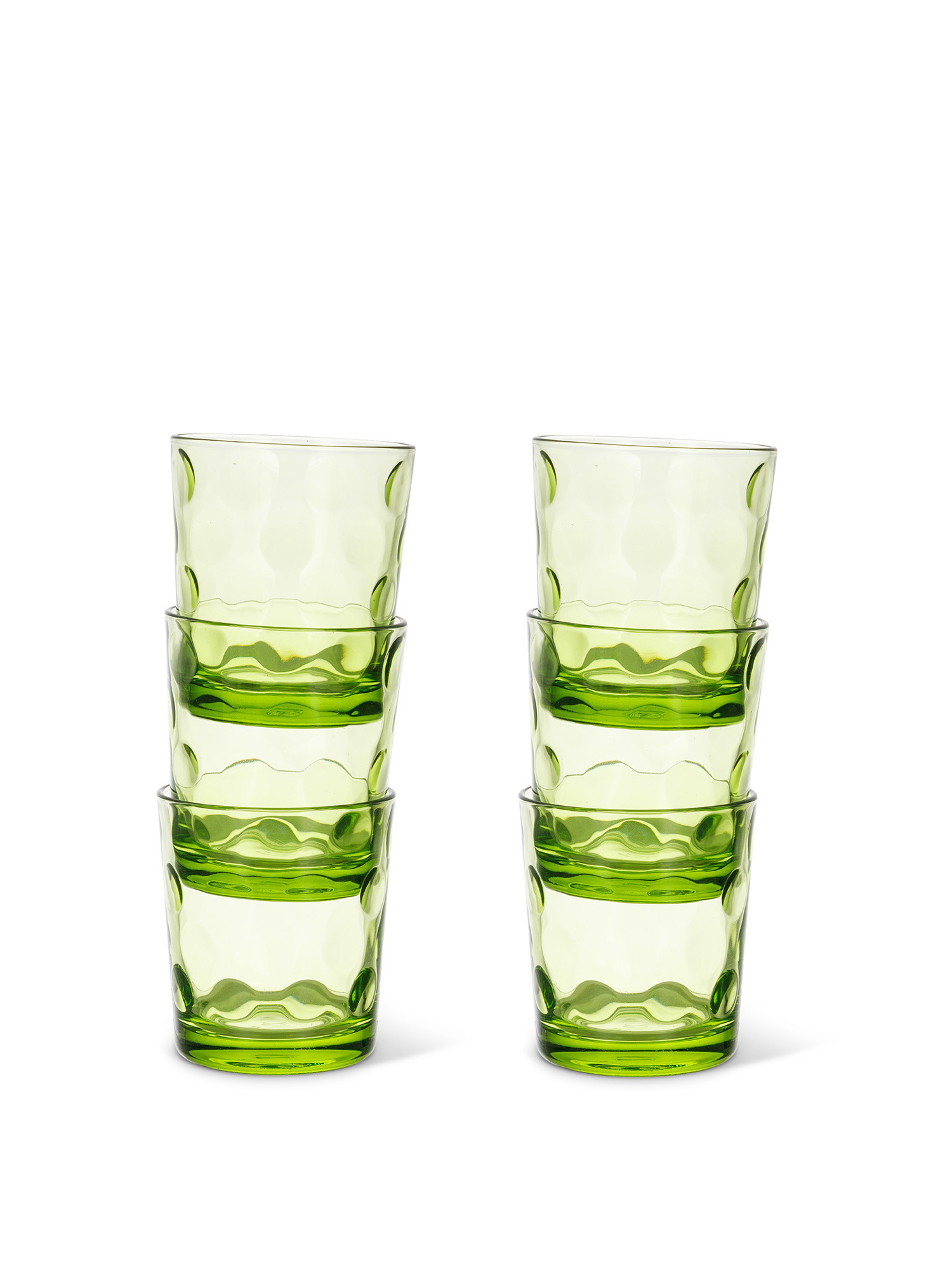 Set 6 bicchieri Space, Verde, large image number 1
