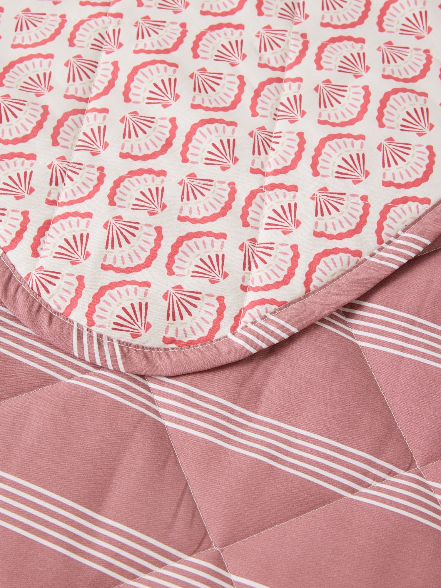 Printed Cotton Percale Duvet Cover Set - Introductory Price, Pink, large image number 1
