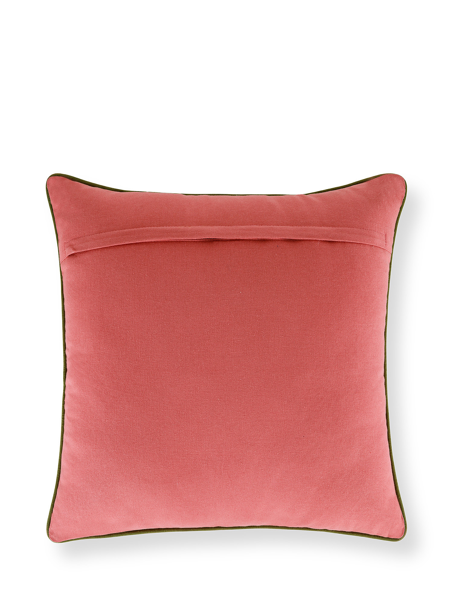 Flower embroidery cushion 45x45cm, Pink, large image number 1