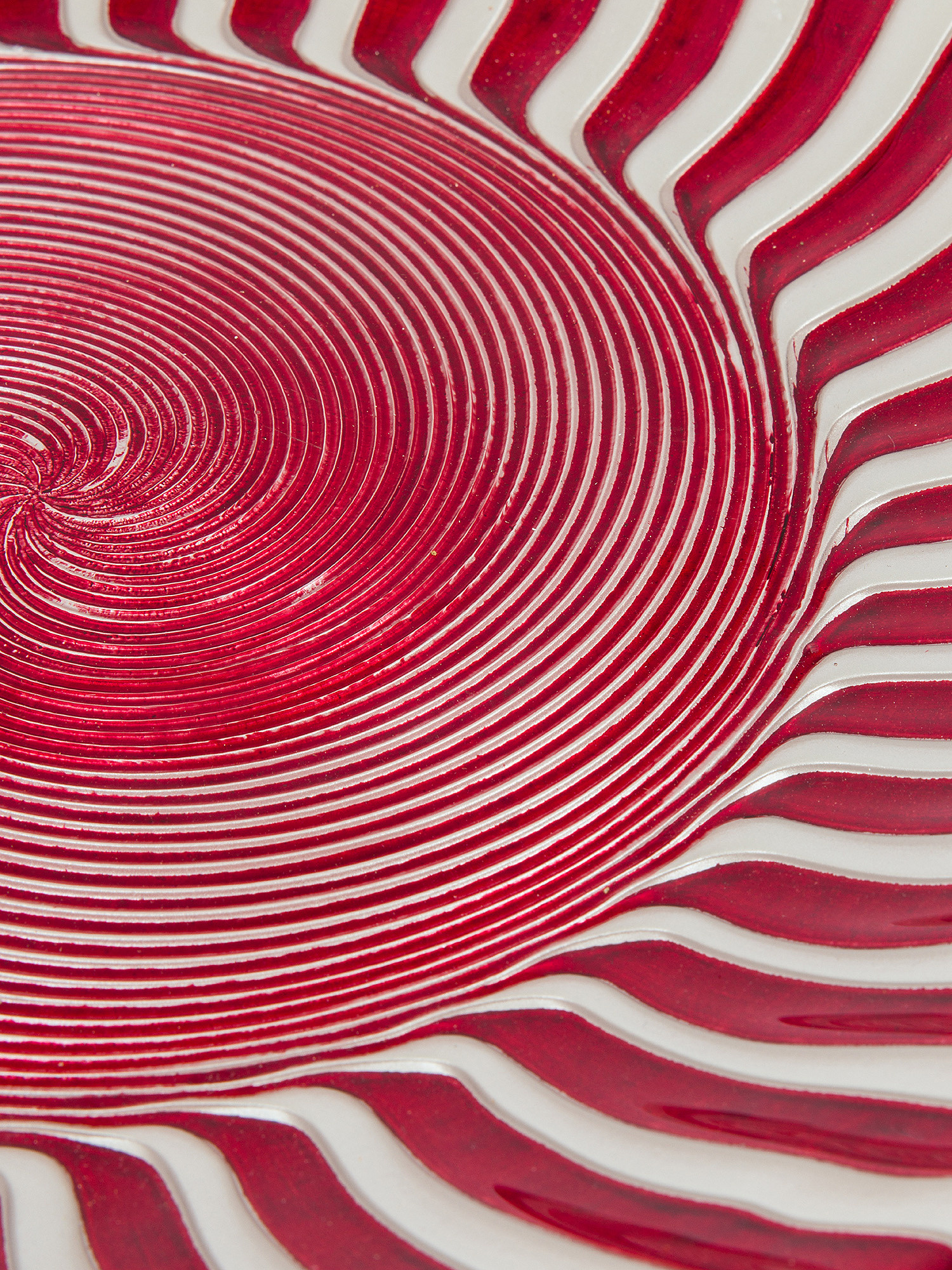 Piatto da Portata in Vetro effetto Spirale, Multicolor, large image number 1