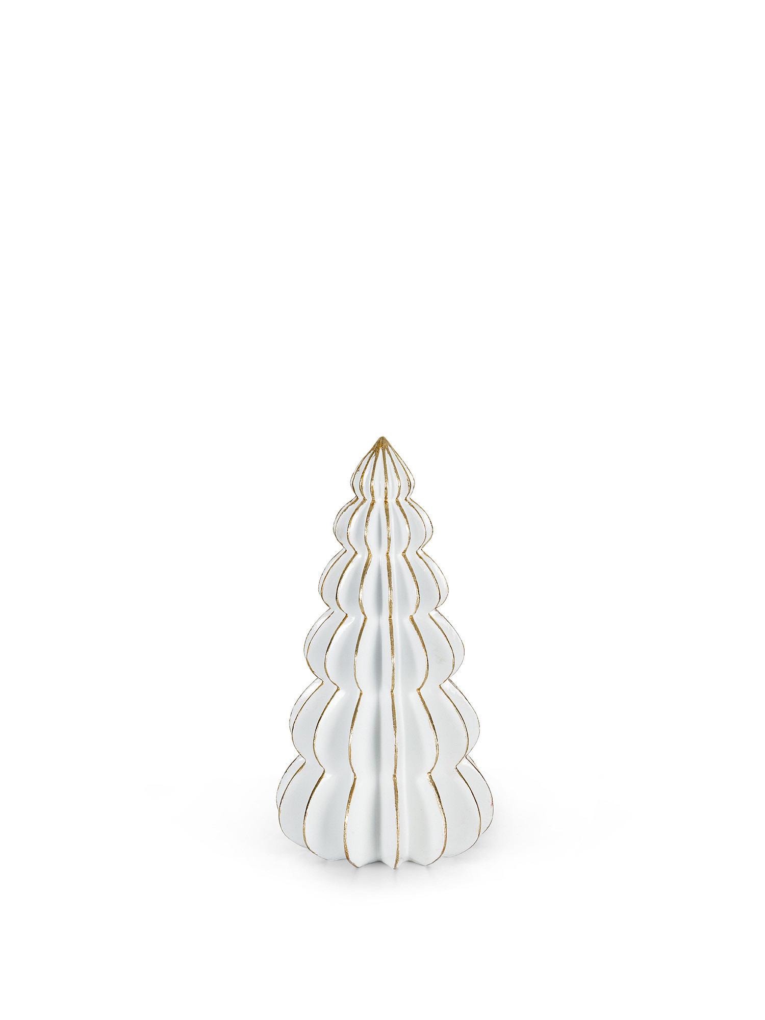 Decorative resin tree with decorations, White, large image number 0