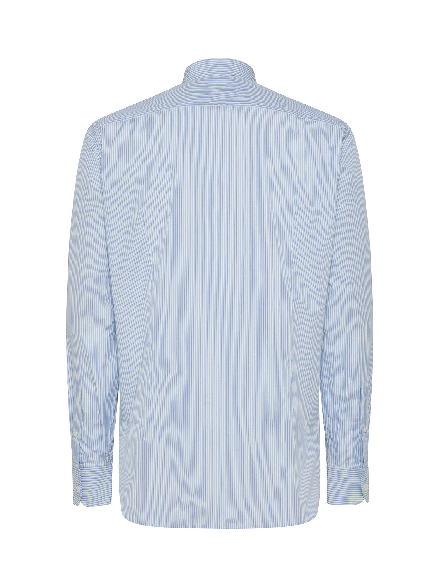 Luca D'Altieri - Slim fit shirt in pure cotton, Light Blue, large image number 1