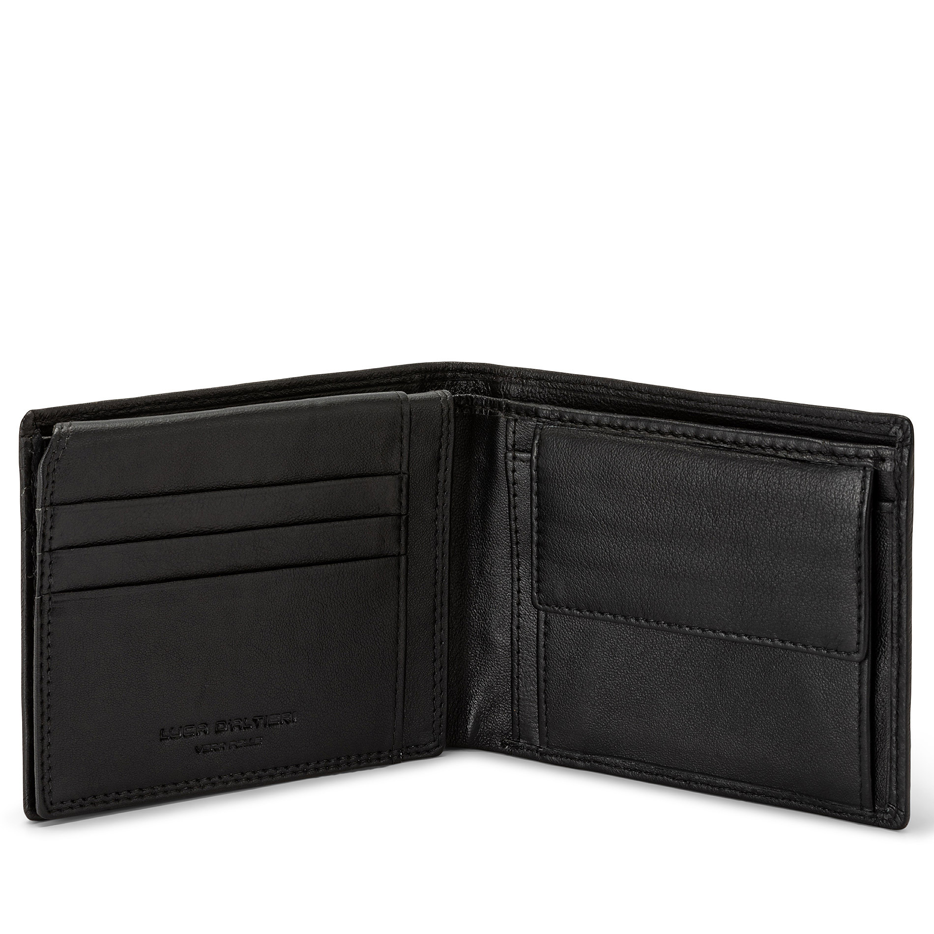 Luca D'Altieri leather wallet, Black, large image number 2