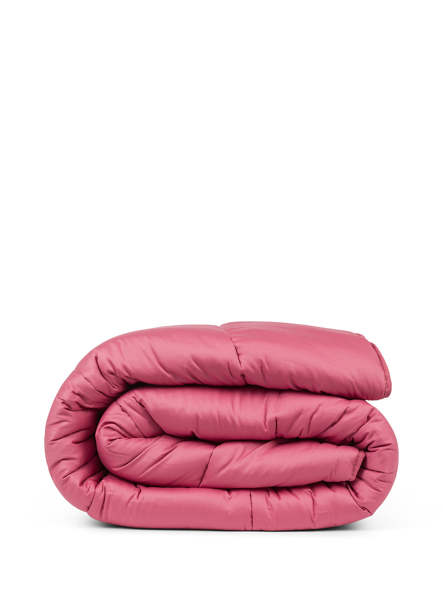 Solid color cotton satin quilt, Pink, large image number 0