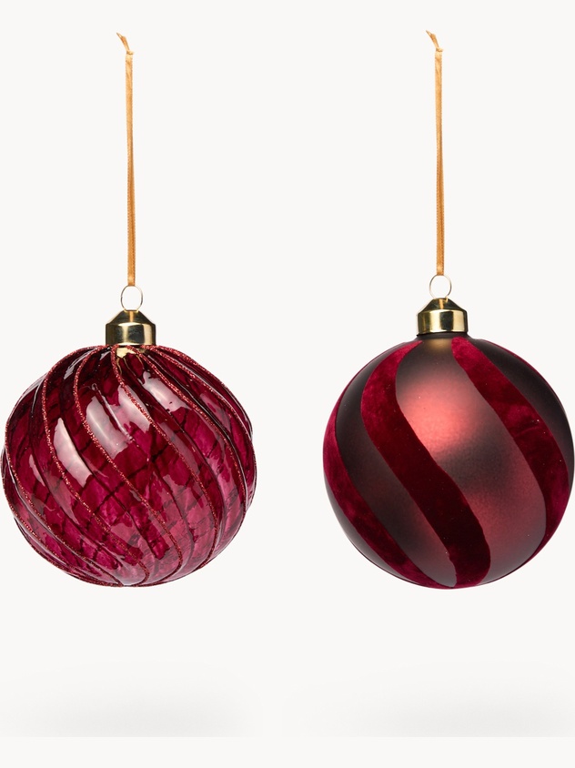 Glass tree bauble