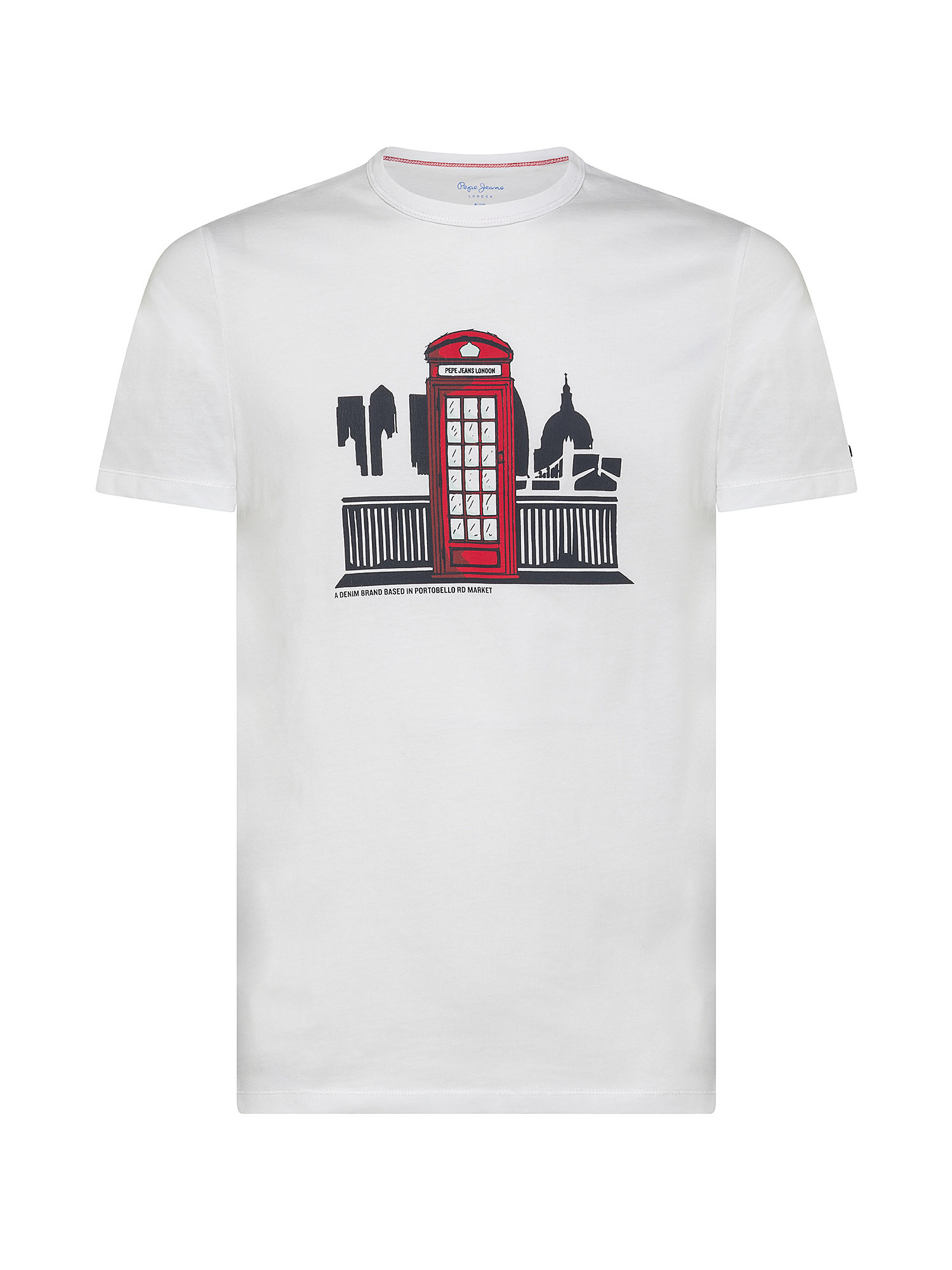 Jersey T-shirt with print, White, large image number 0