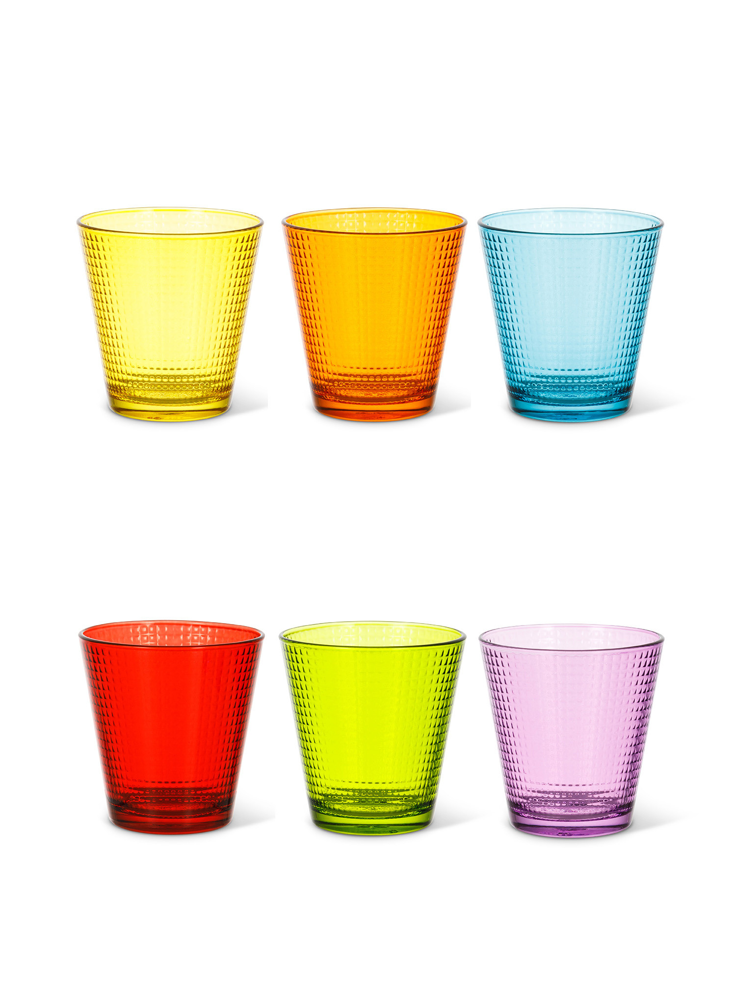 Set 6 bicchieri colorati Generation, Multicolor, large image number 0