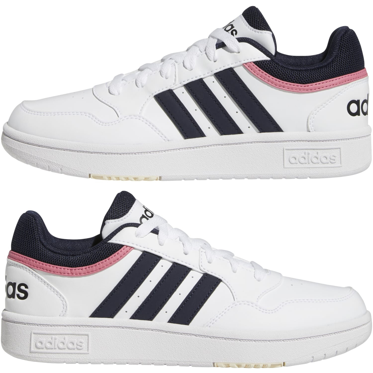 Adidas - Hoops 3.0 Low Classic Shoes, White, large image number 4