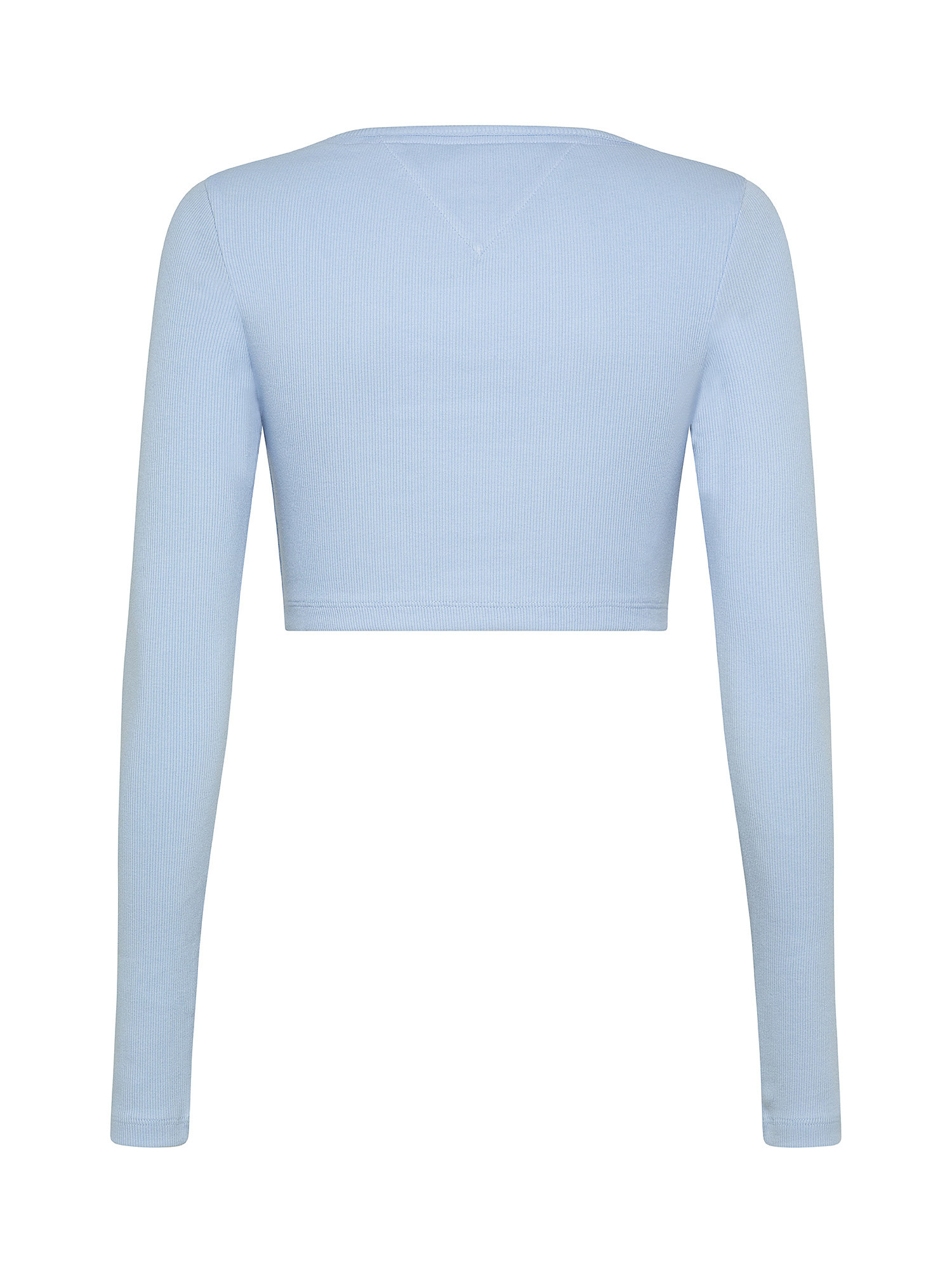 Ribbed top with logo, Light Blue, large image number 1