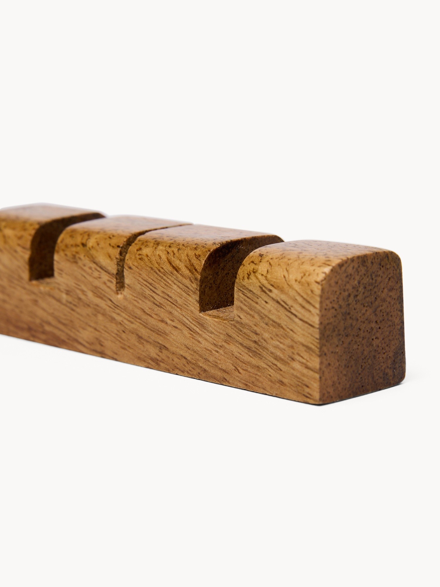 Porta posate in legno di mango, Marrone, large image number 1