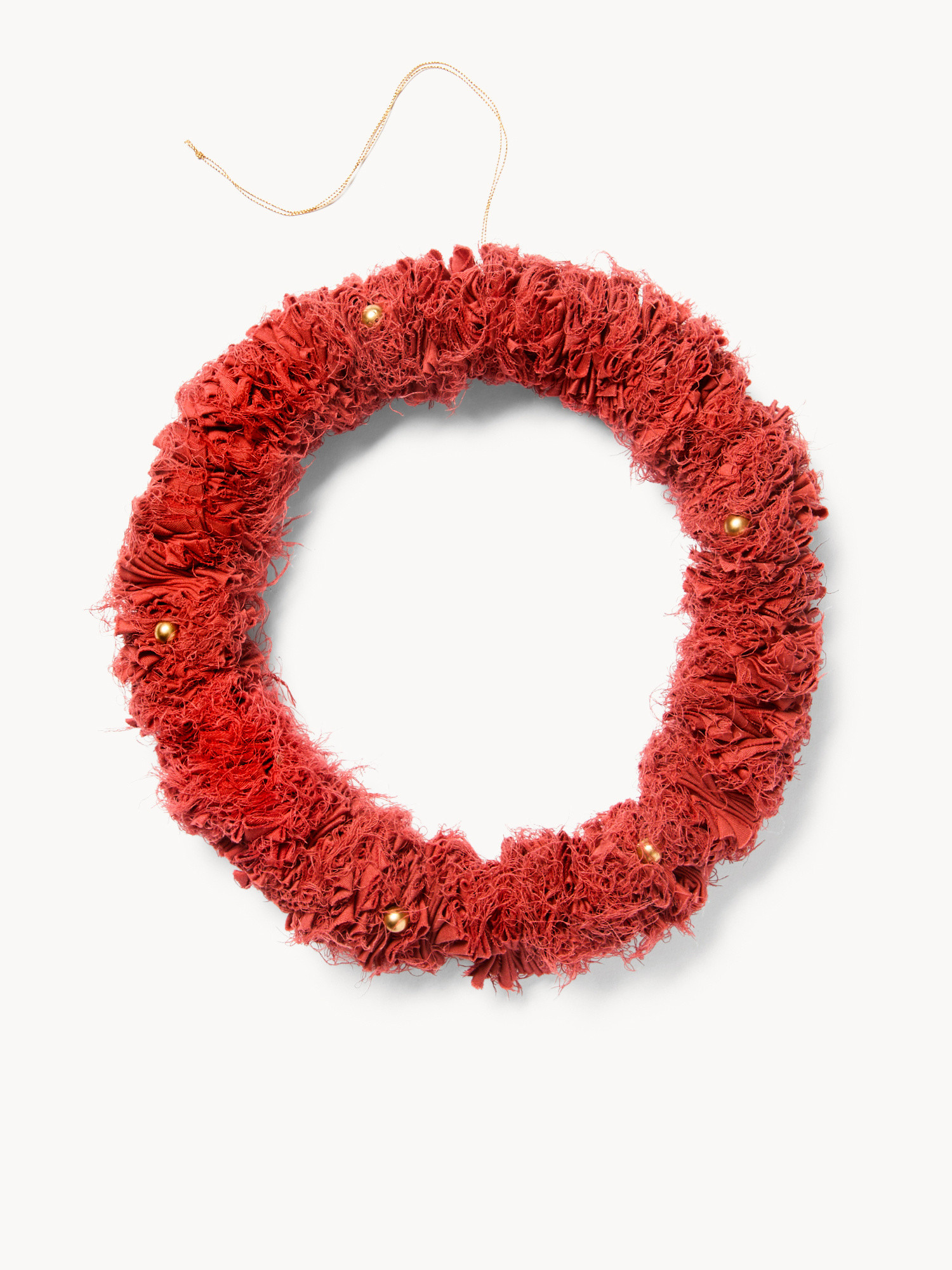 Corona fatta di tessuti, Rosso, large image number 0