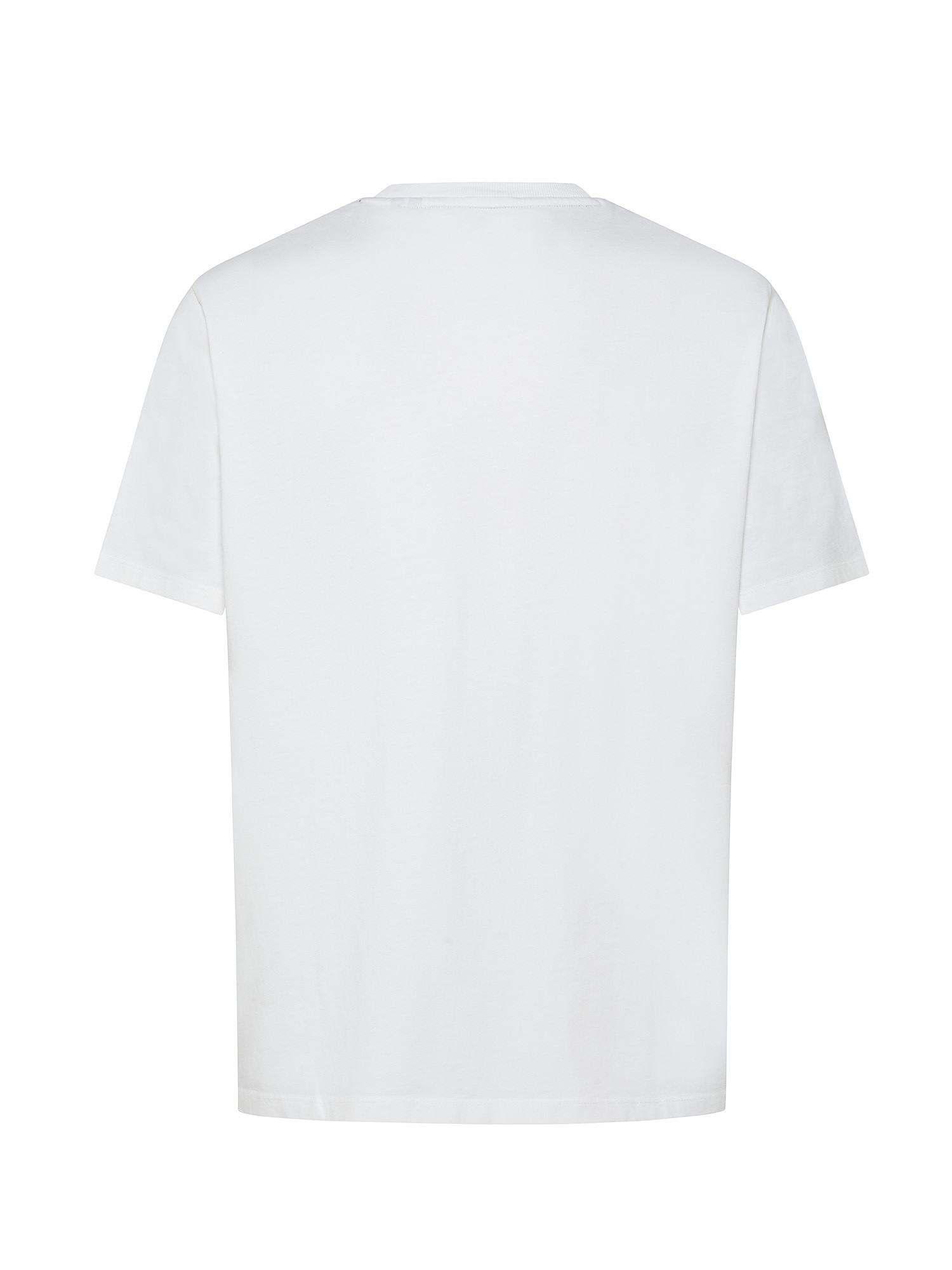 Superdry - T-shirt basica in cotone con mico logo, Bianco, large image number 1