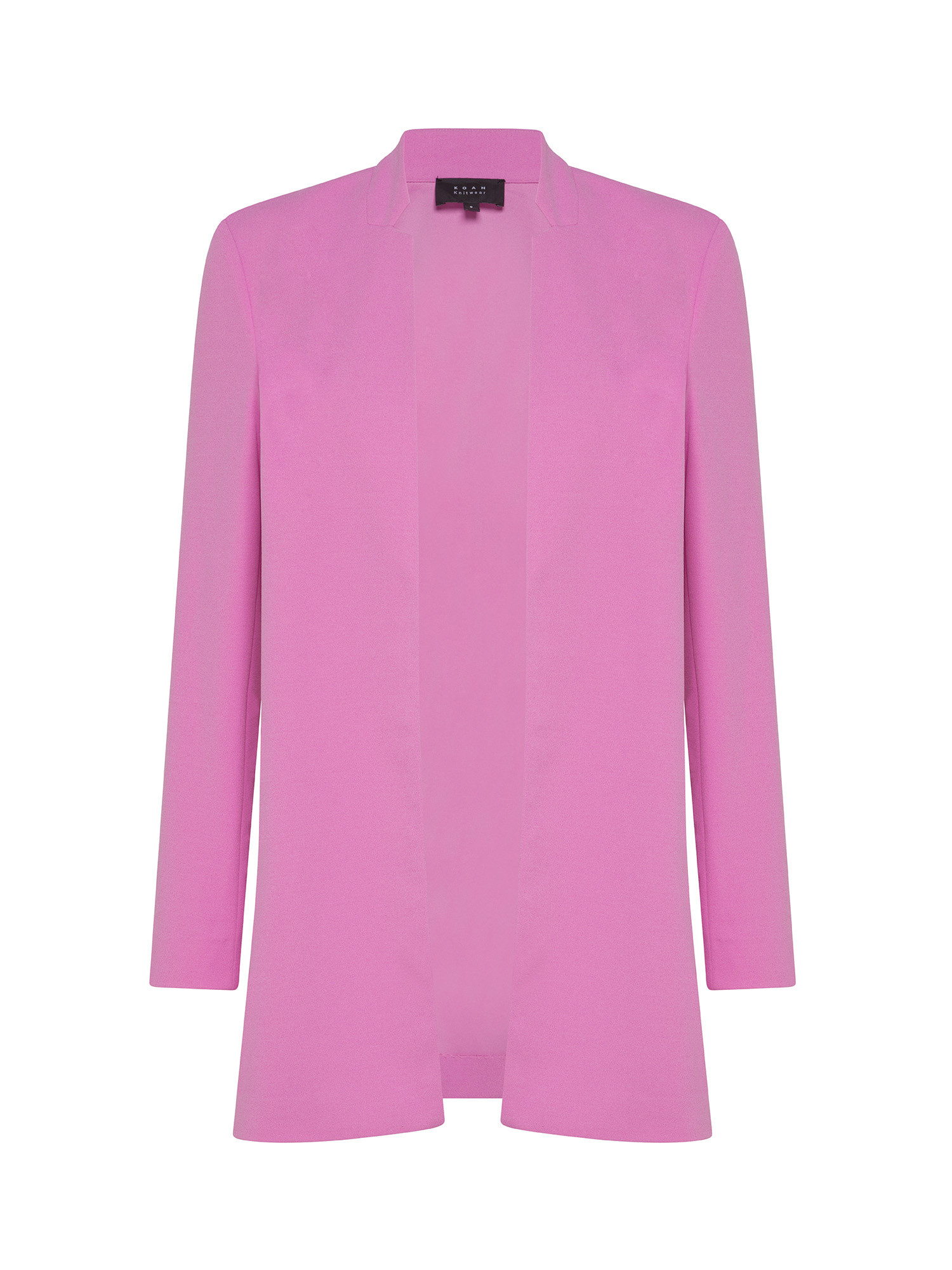 Koan - Long crepe jacket, Pink, large image number 0