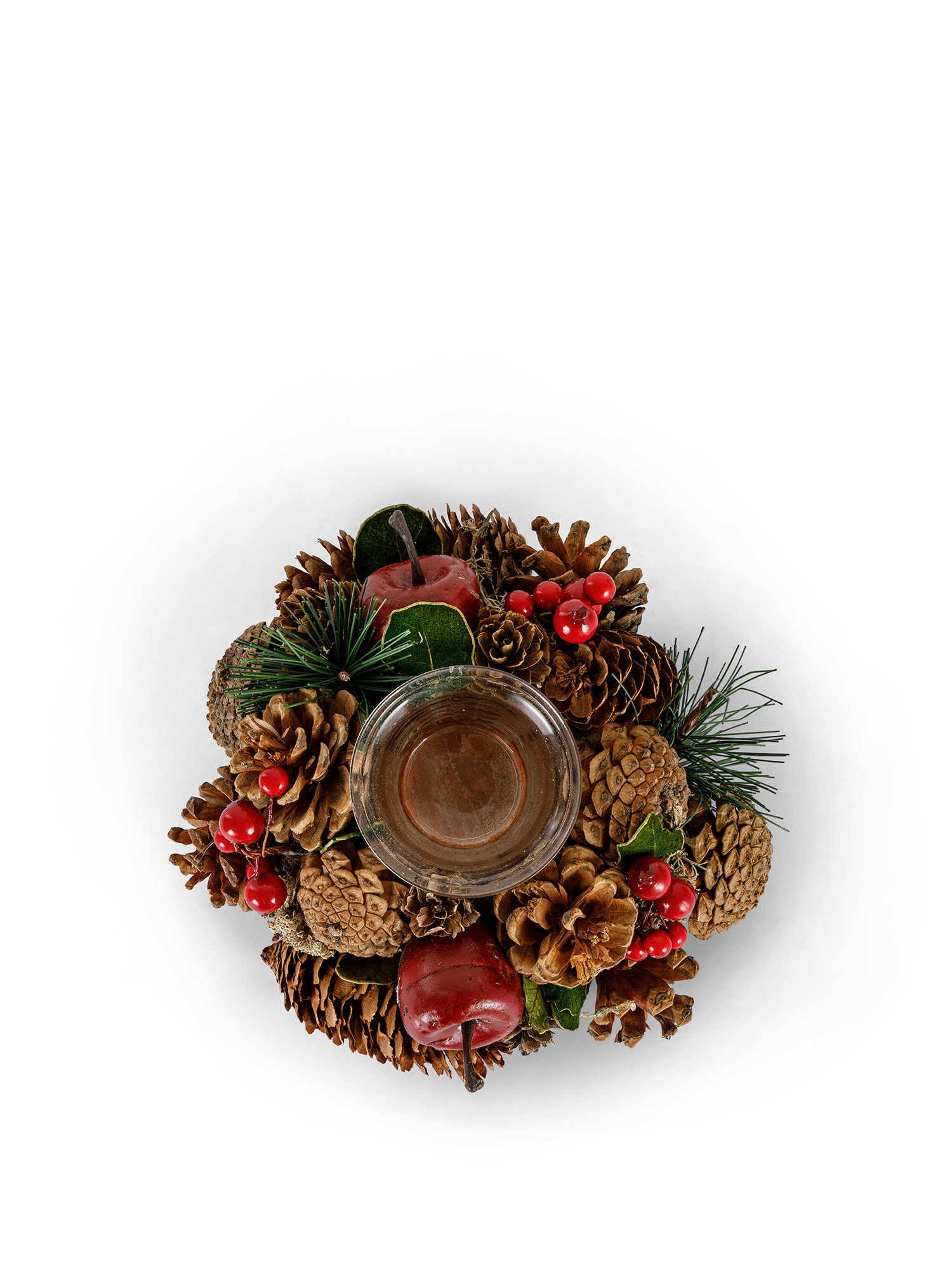 Votive pine cones and fruit, Brown, large image number 1
