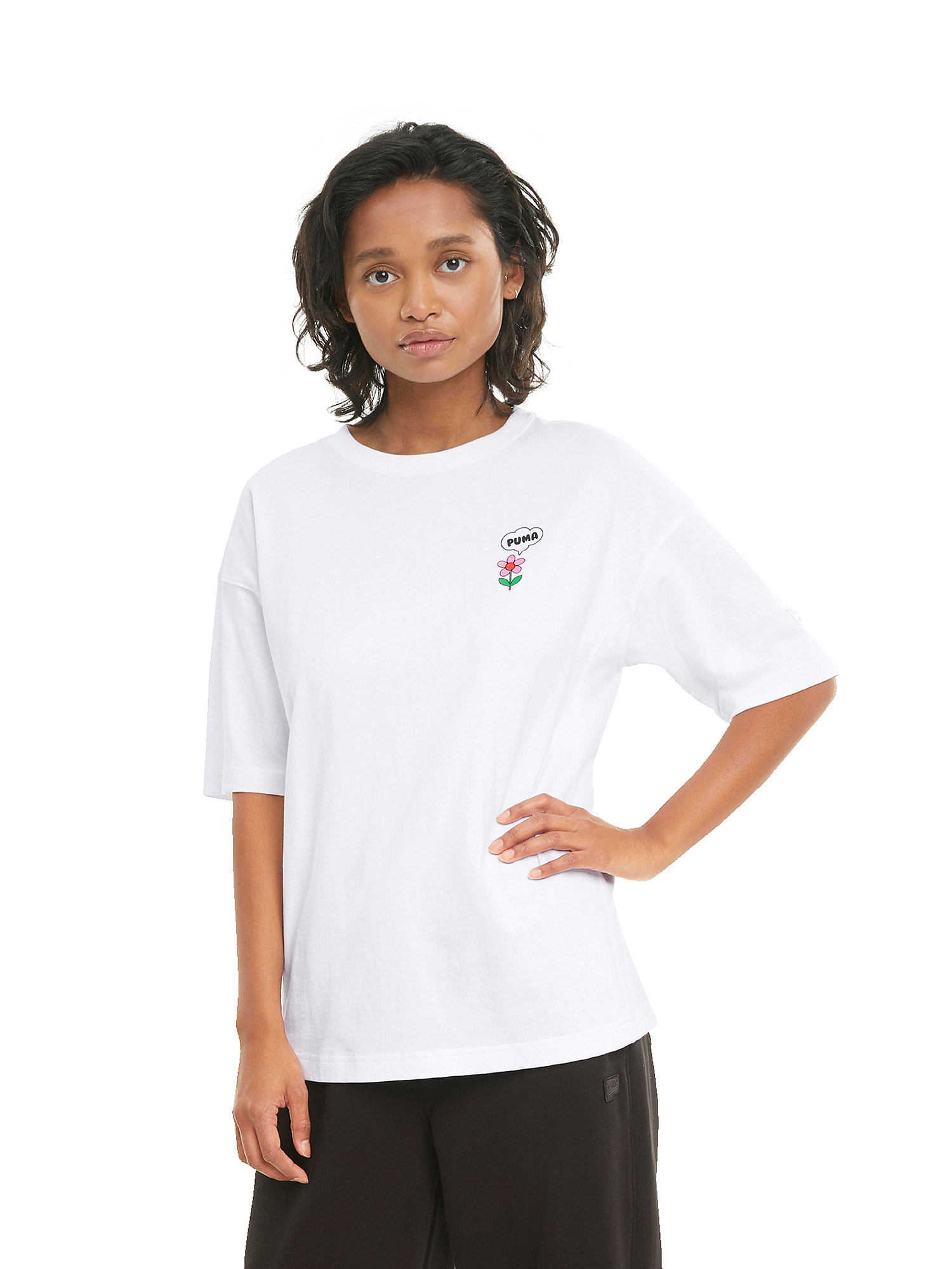 T-shirt donna, Bianco, large image number 3
