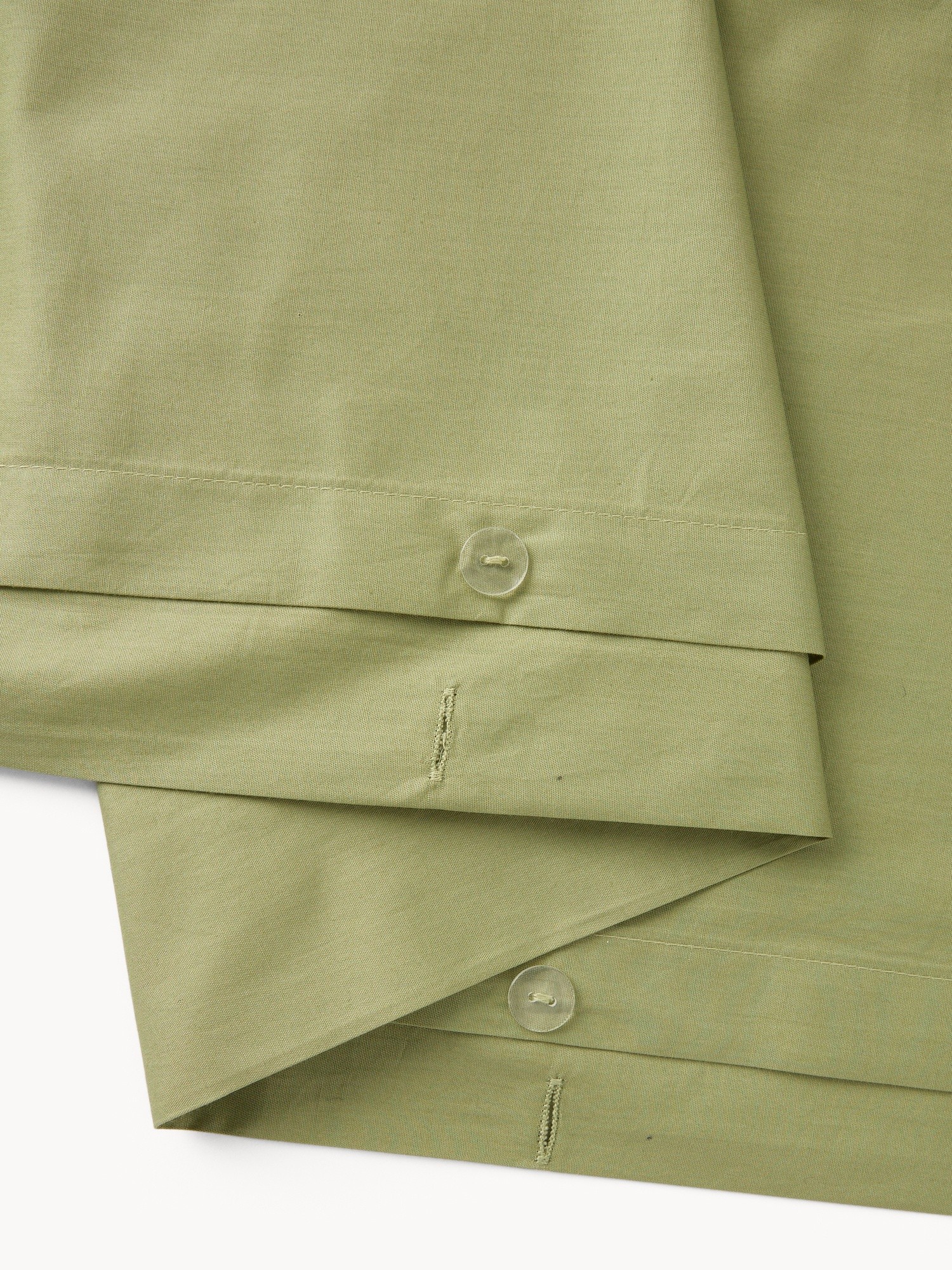 Parure copripiumino in cotone percalle tinta unita - Prezzo di lancio, Verde, large image number 1