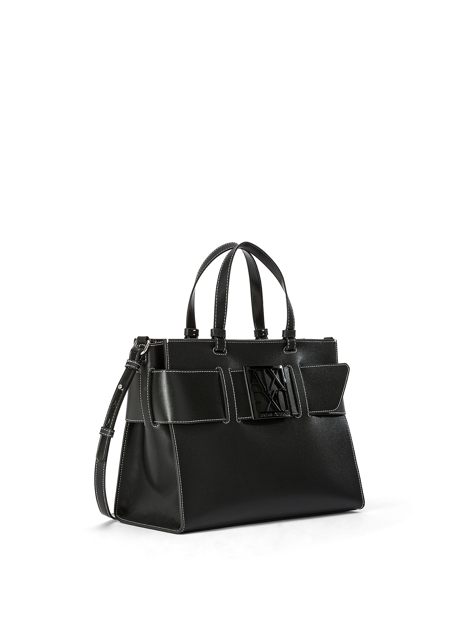 Armani Exchange - Handbag with logo, Black, large image number 1