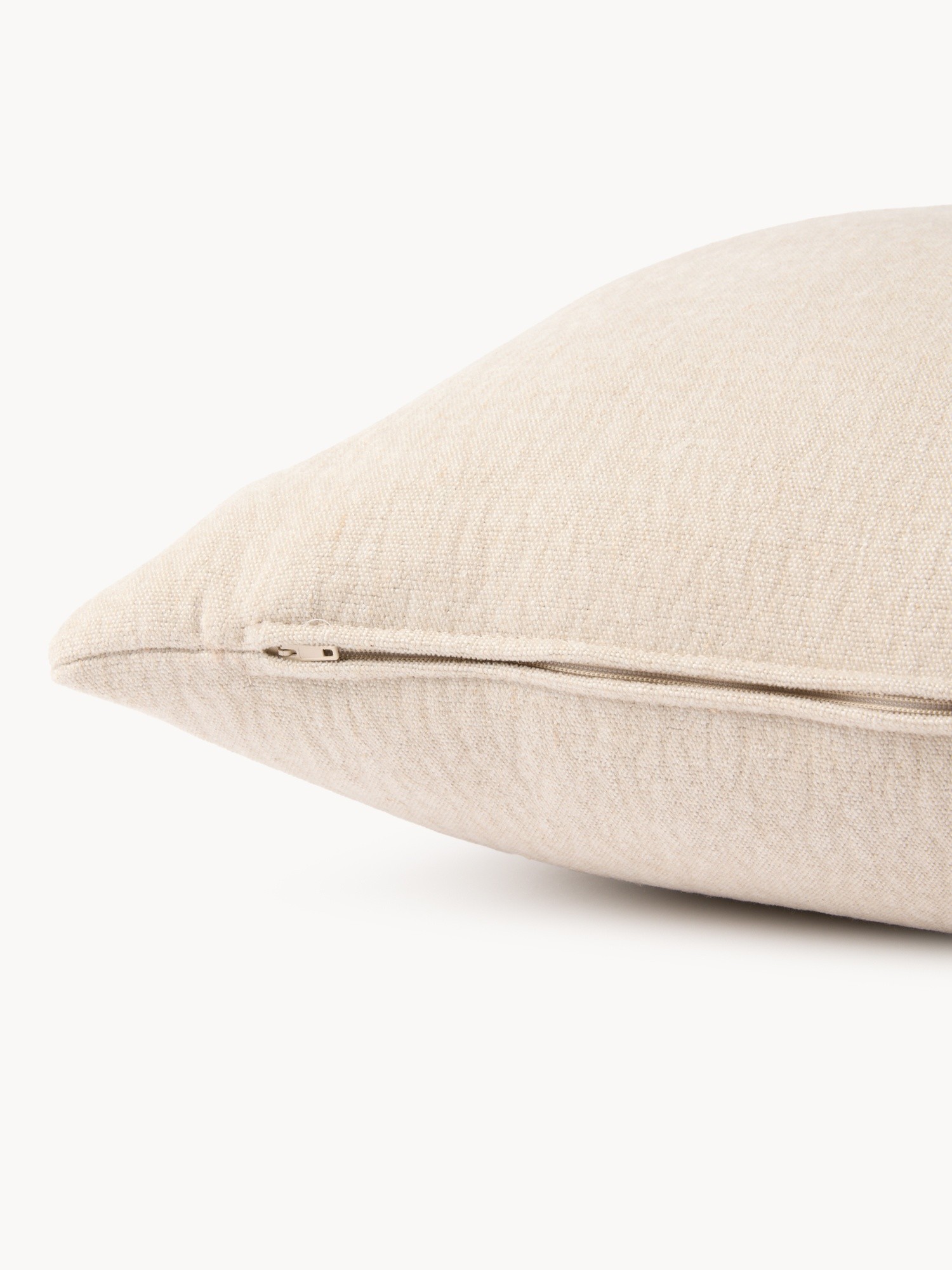 Linen cushion made in Italy 45x45cm, Beige, large image number 1