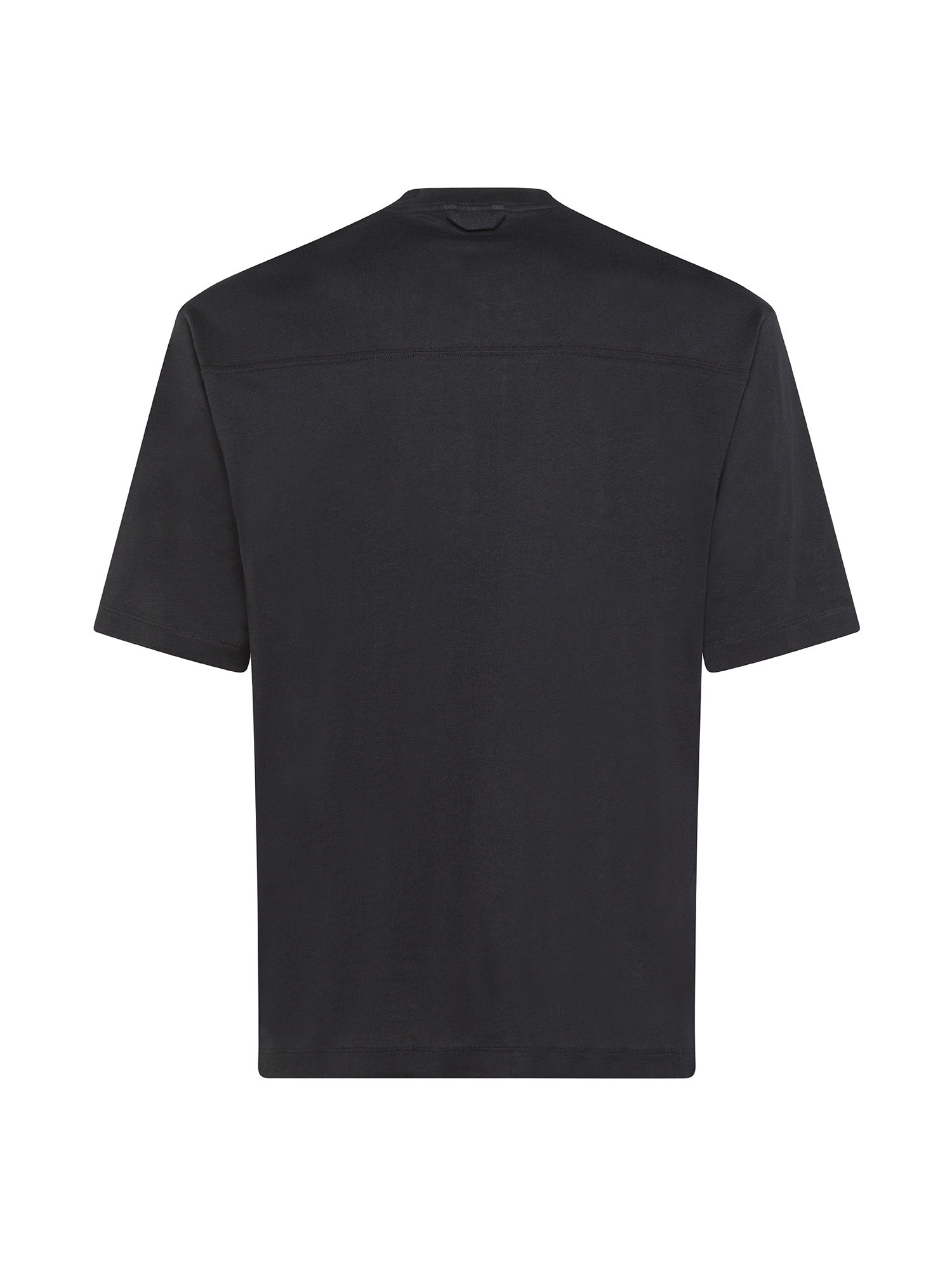 Armani Exchange - T-shirt girocollo in cotone, Nero, large image number 1