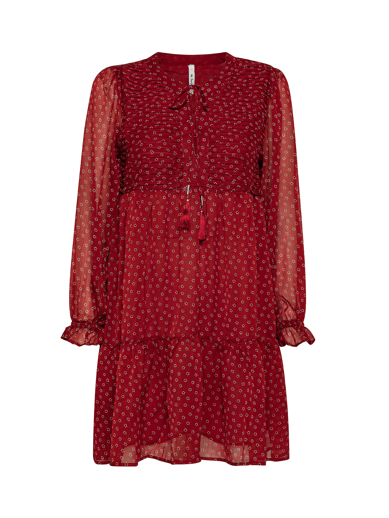 Eleonora short dress, Brick Red, large image number 0